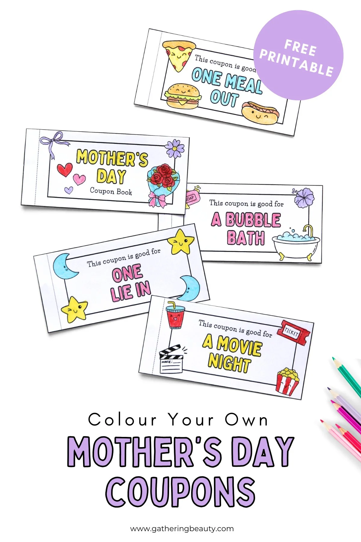 Free Printable Mother's Day Coupon Book