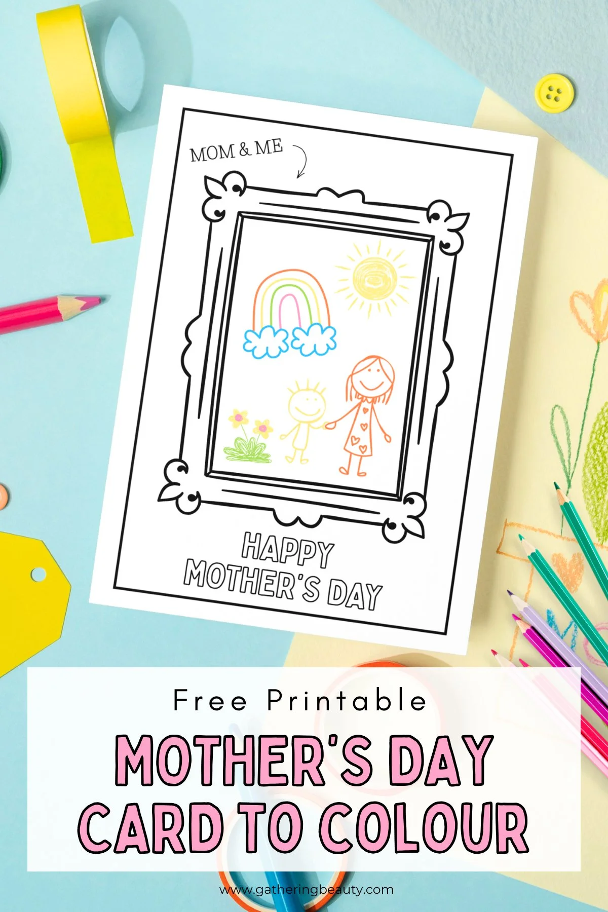 Printable Mother's Day Picture Frame Cards