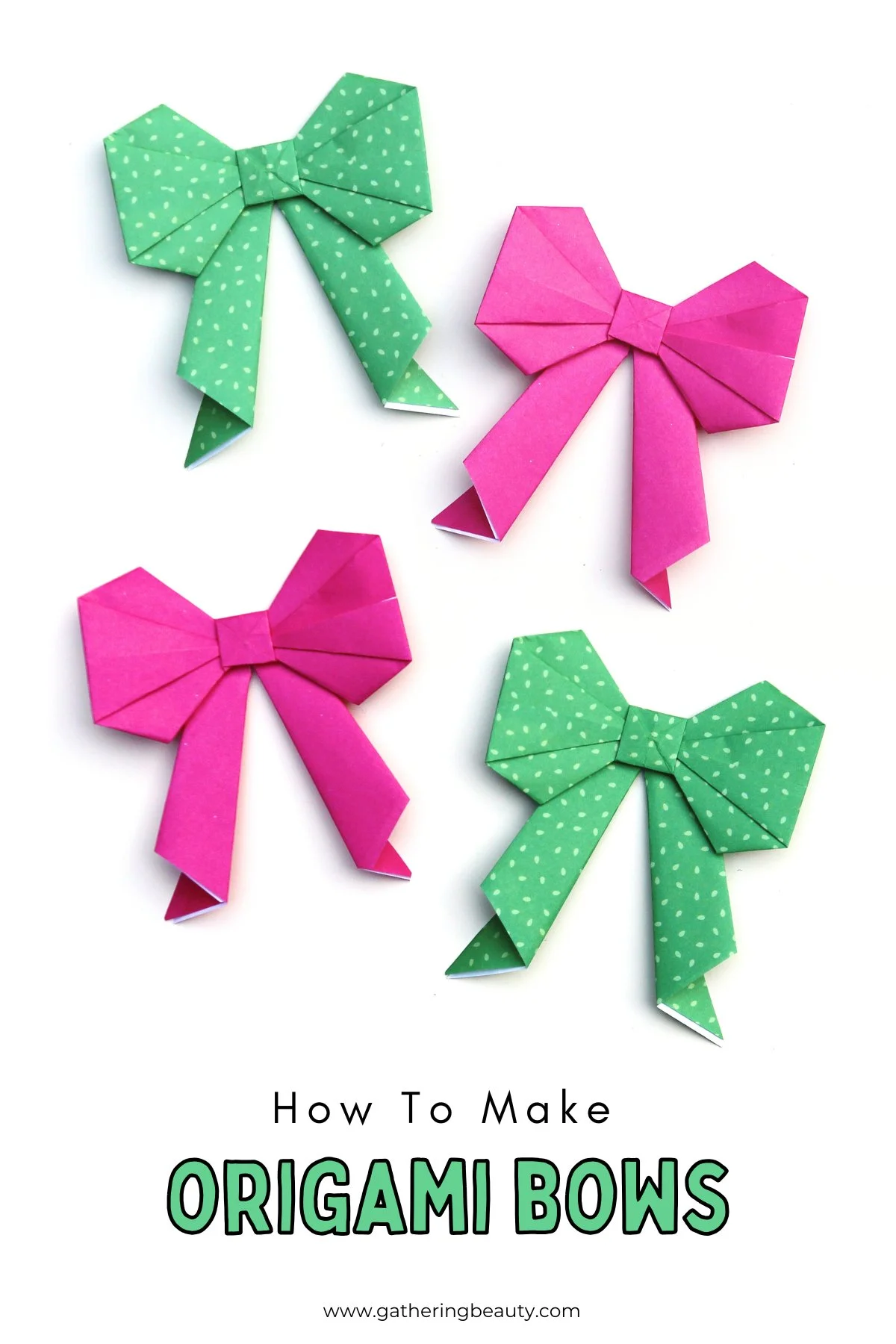 Origami Paper Bow