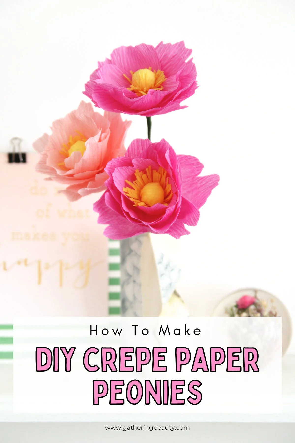 DIY Crepe Paper Peonies
