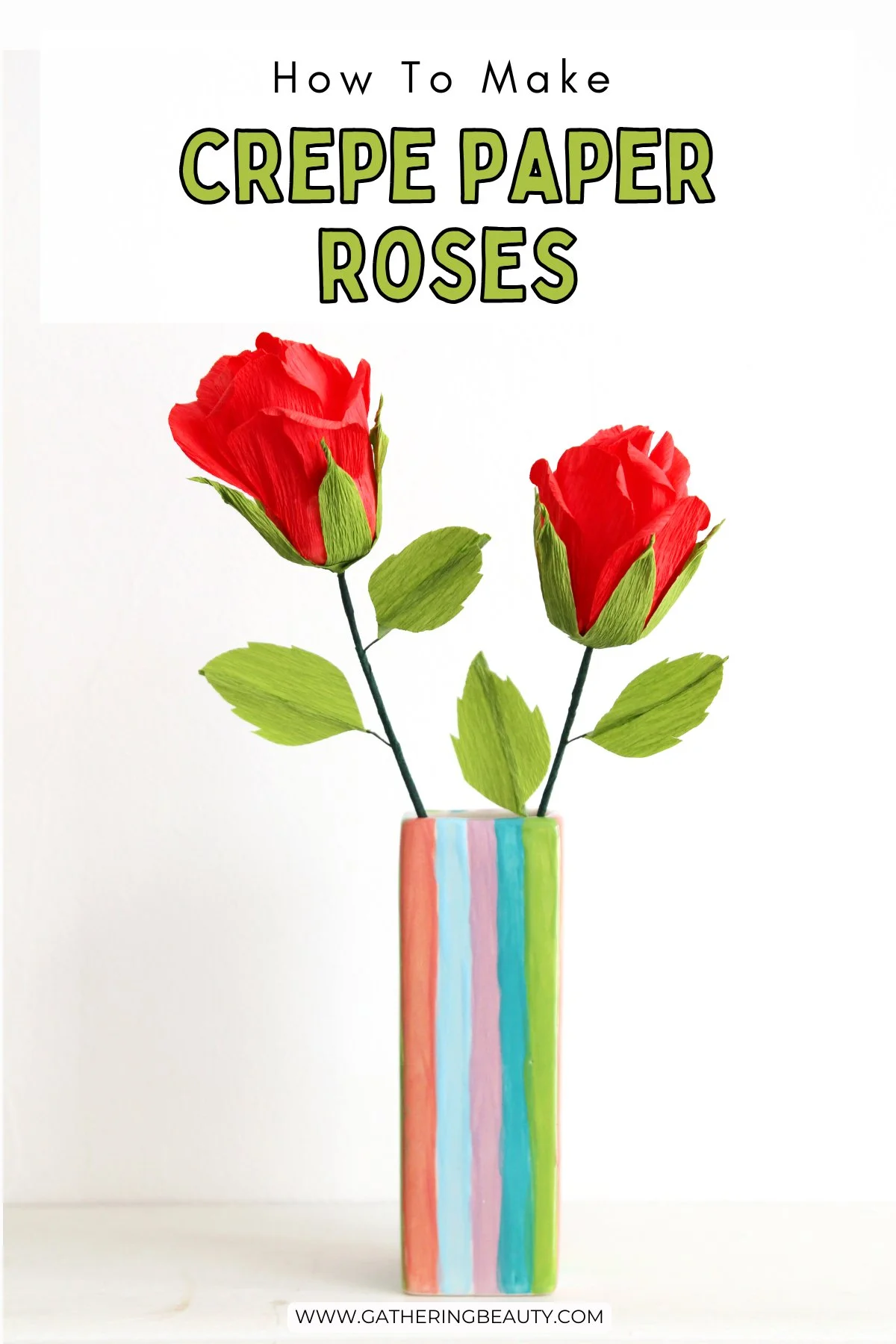 DIY Crepe Paper Rose Buds