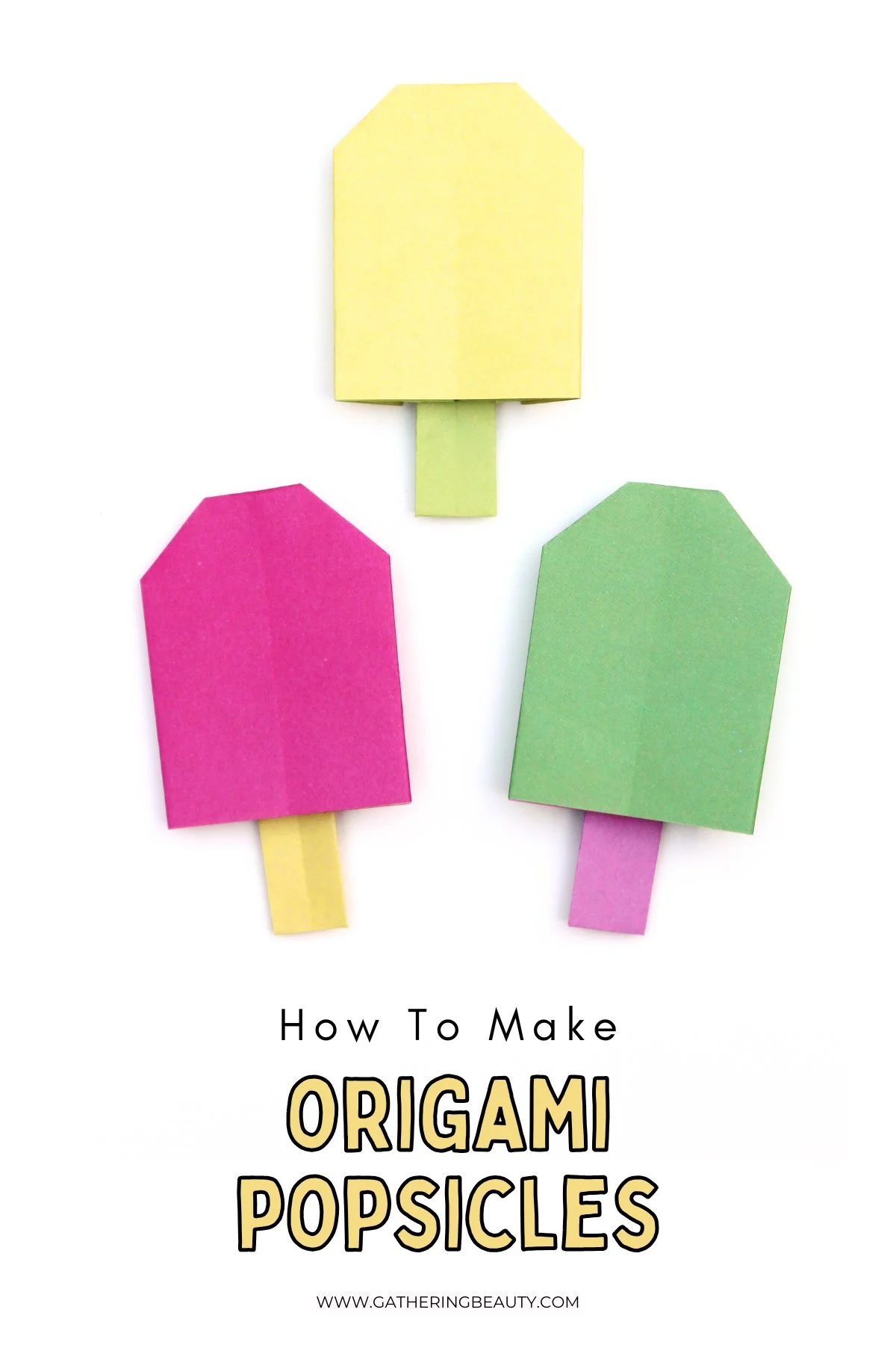 Origami Popsicles