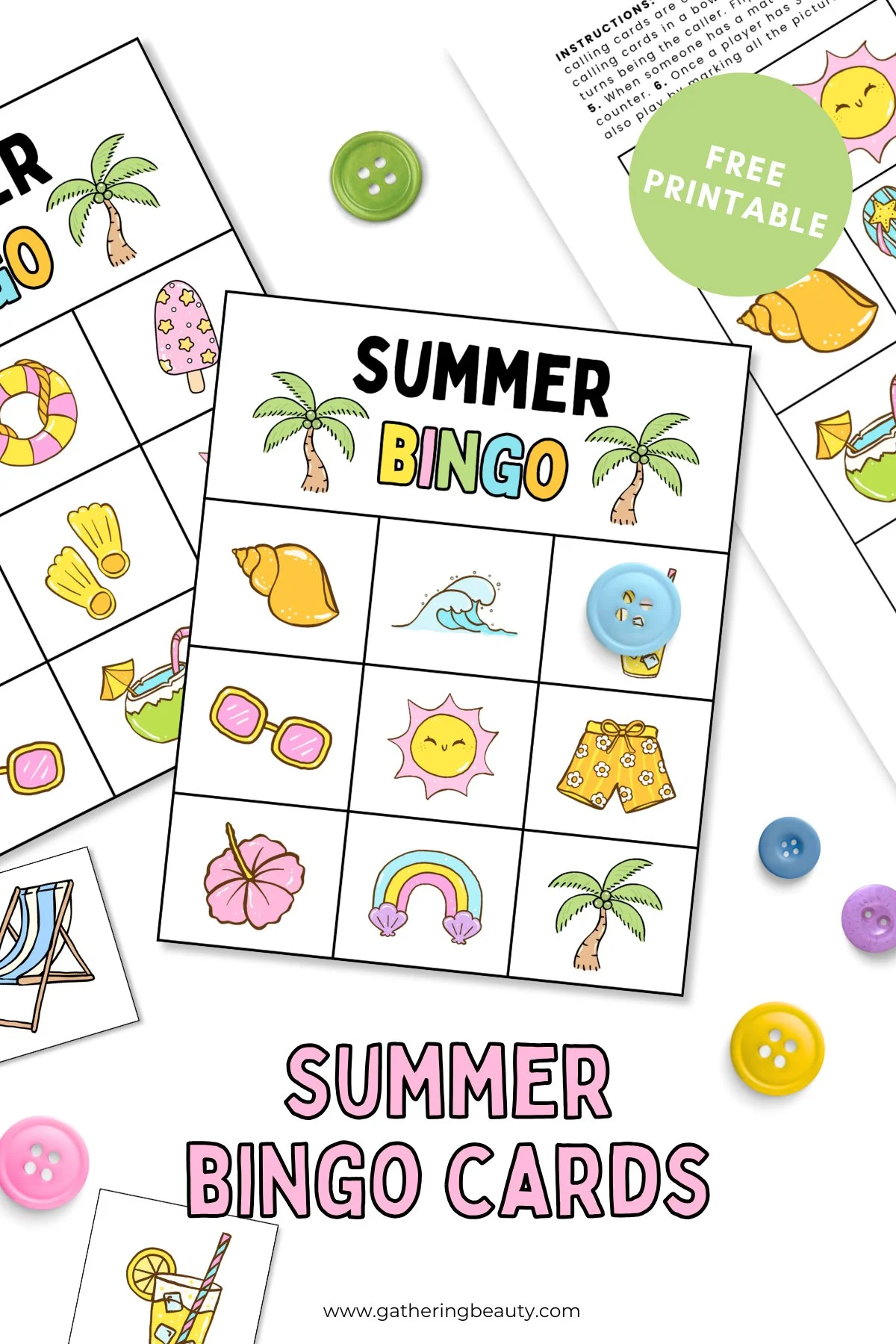 Free Printable Summer Bingo