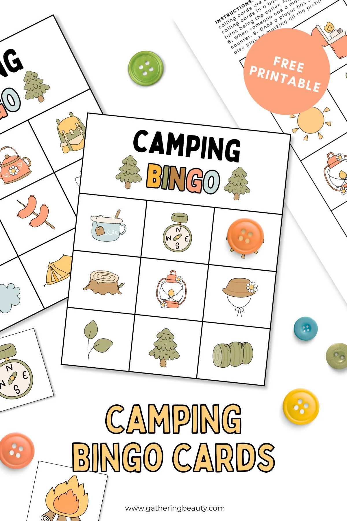 Free Printable Camping Bingo