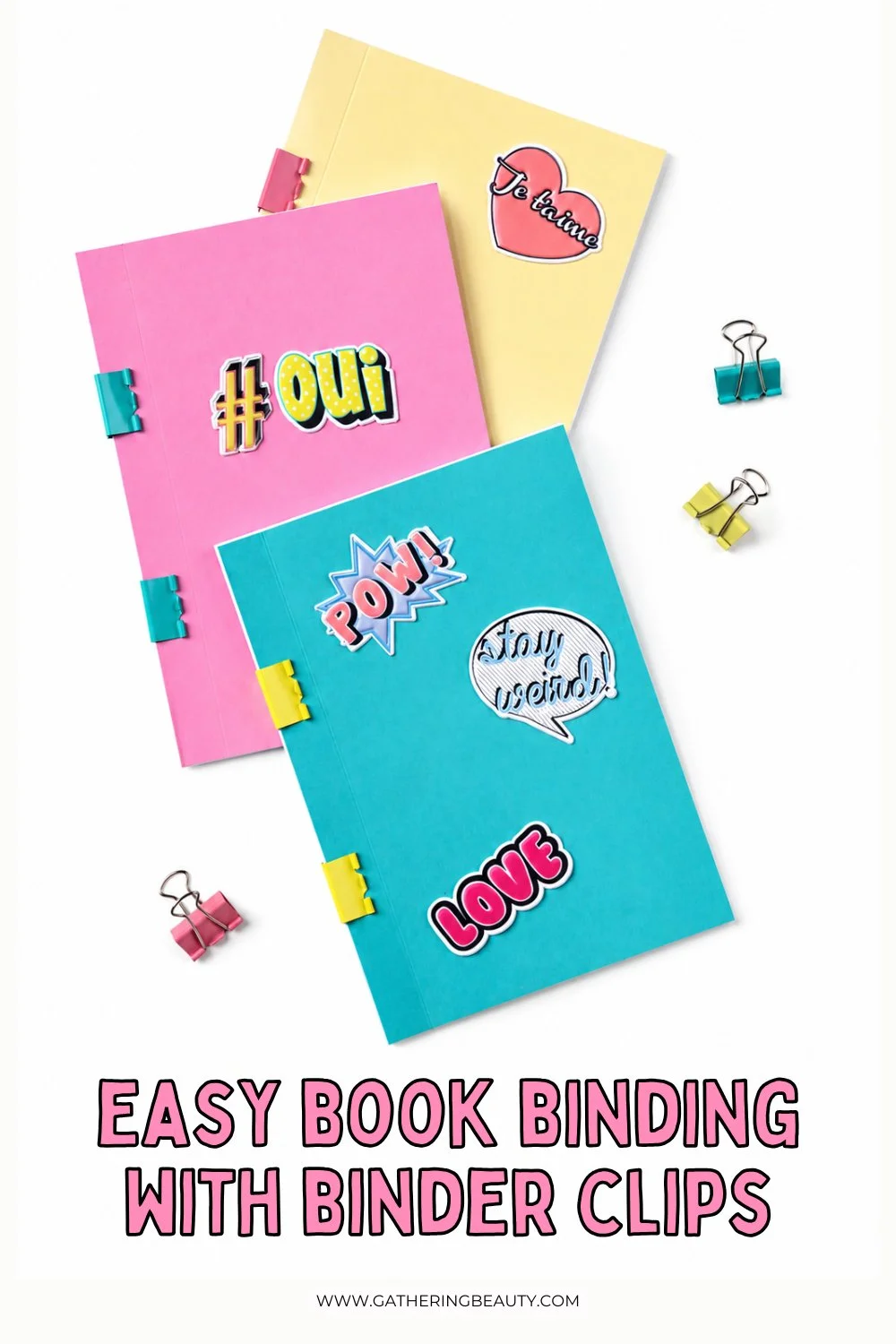 DIY Binder Clip Notebooks