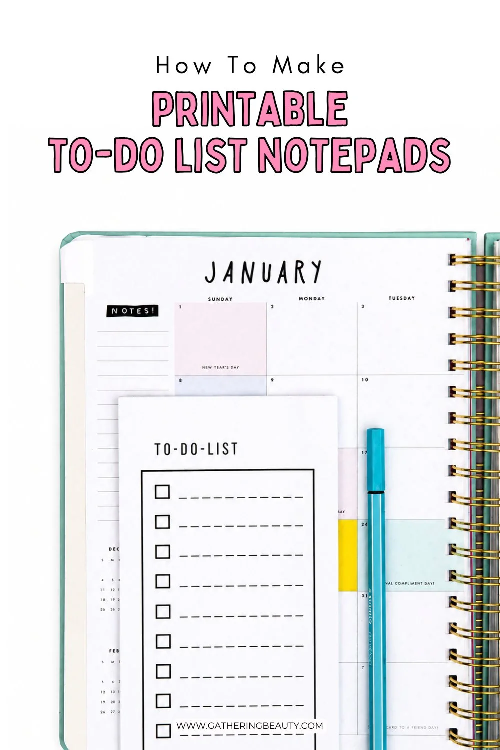 Free Printable To-Do List Notepad