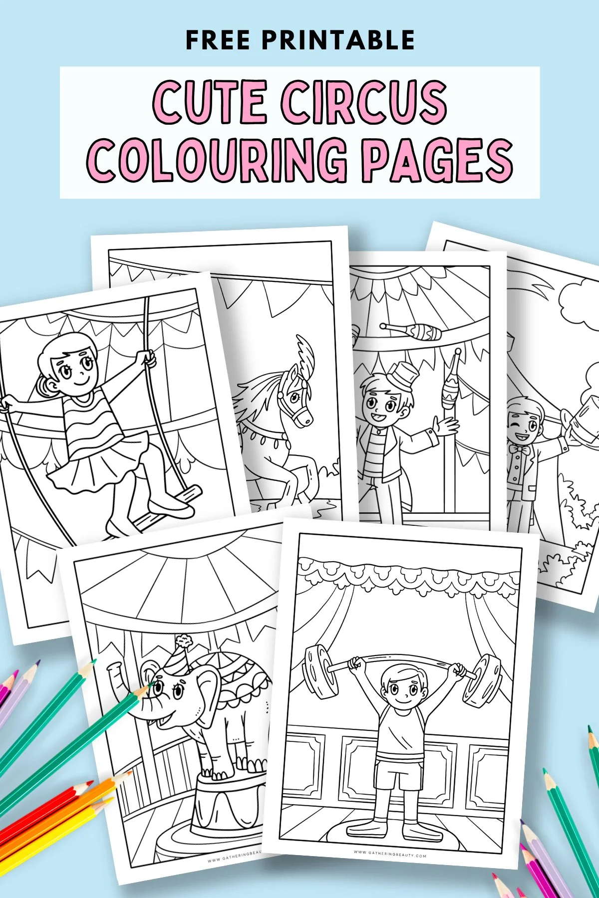 Free Printable Circus Colouring Pages