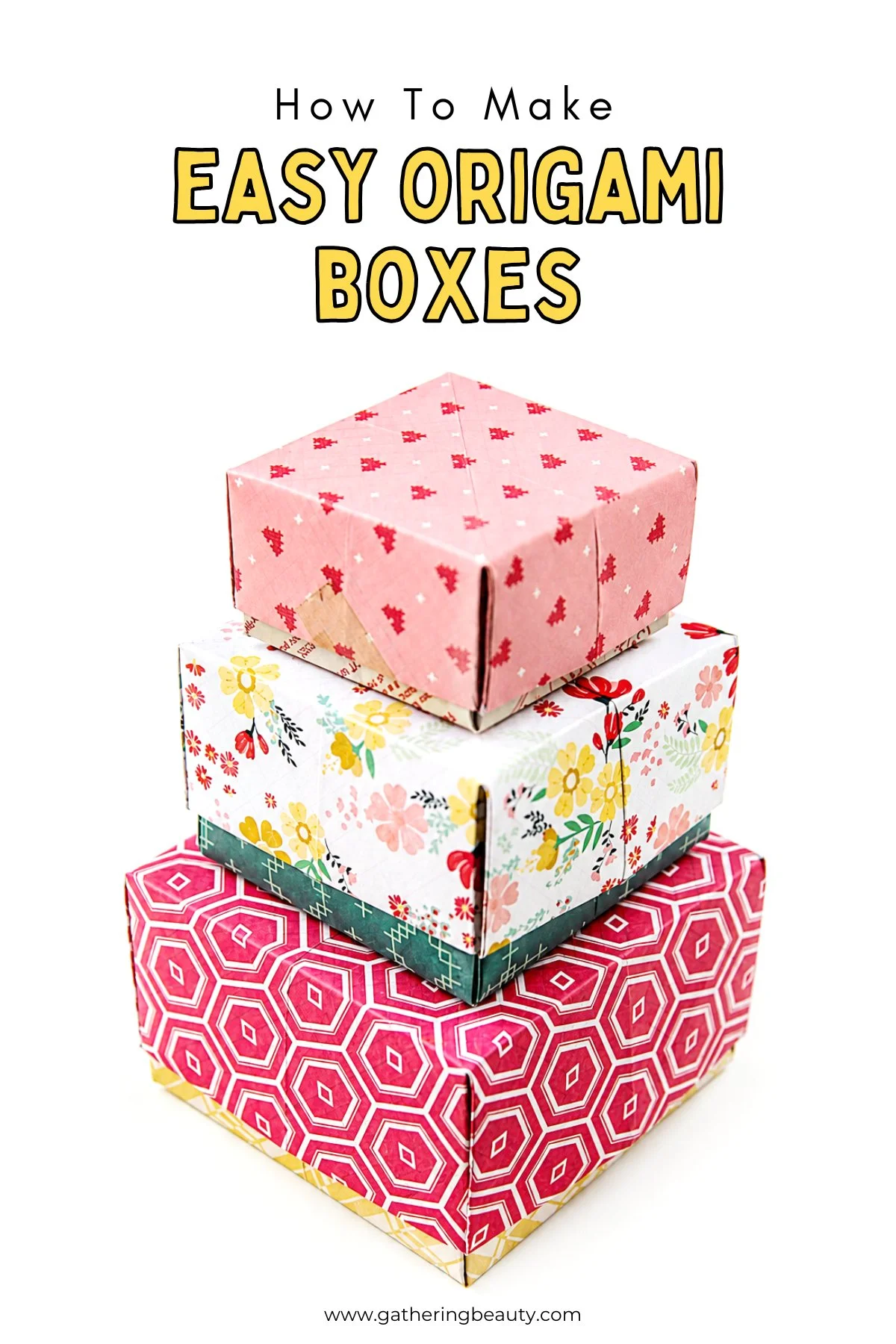 Easy Origami Box With Lid