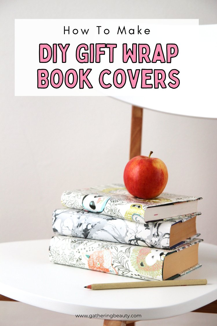 DIY Gift Wrap Book Covers