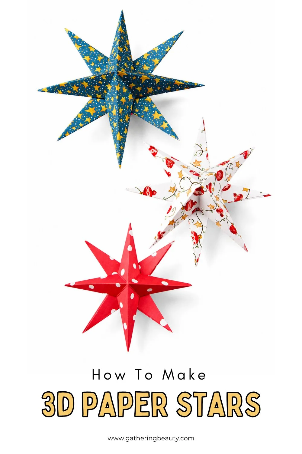DIY 3D Christmas Star