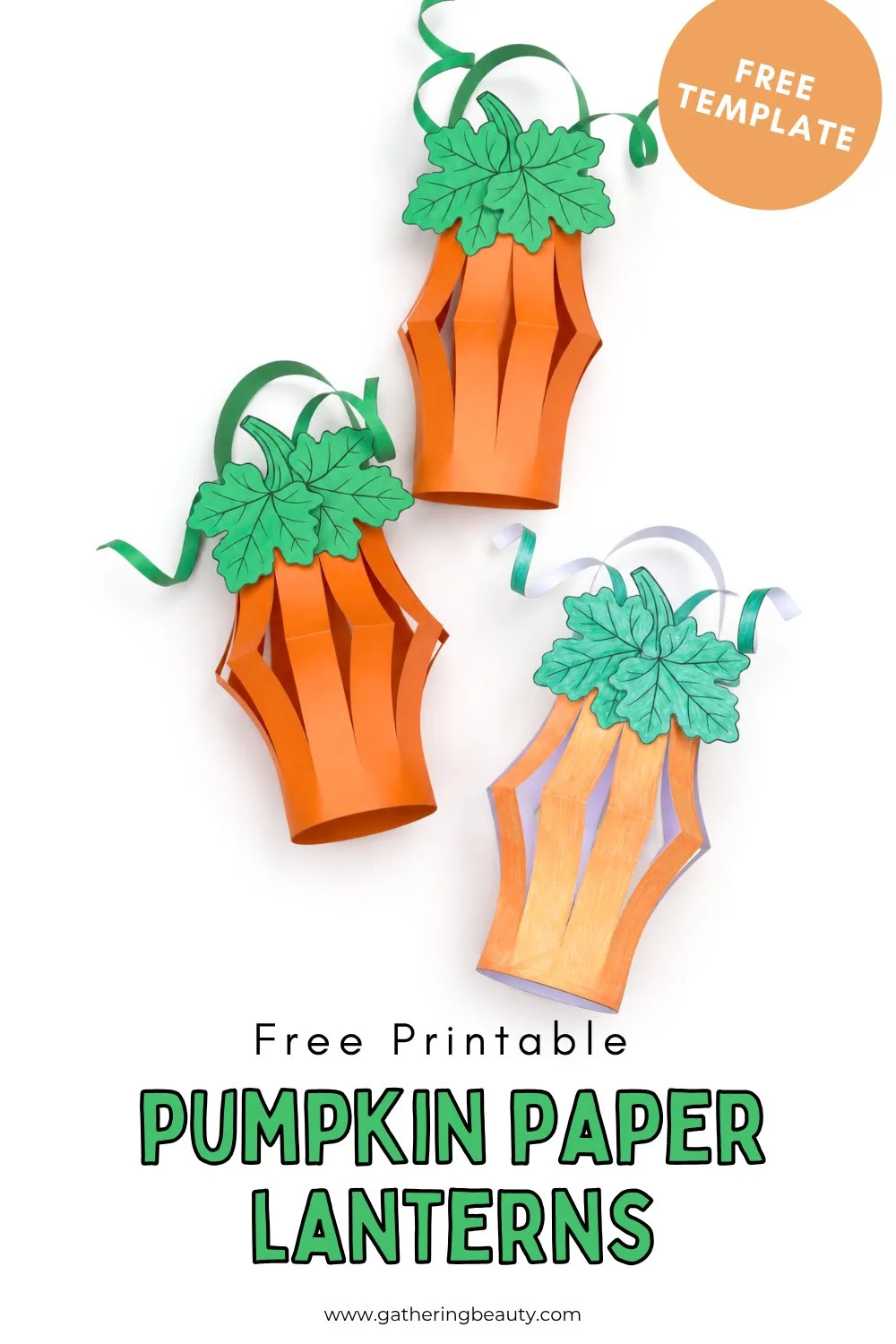 Paper Pumpkin Lanterns