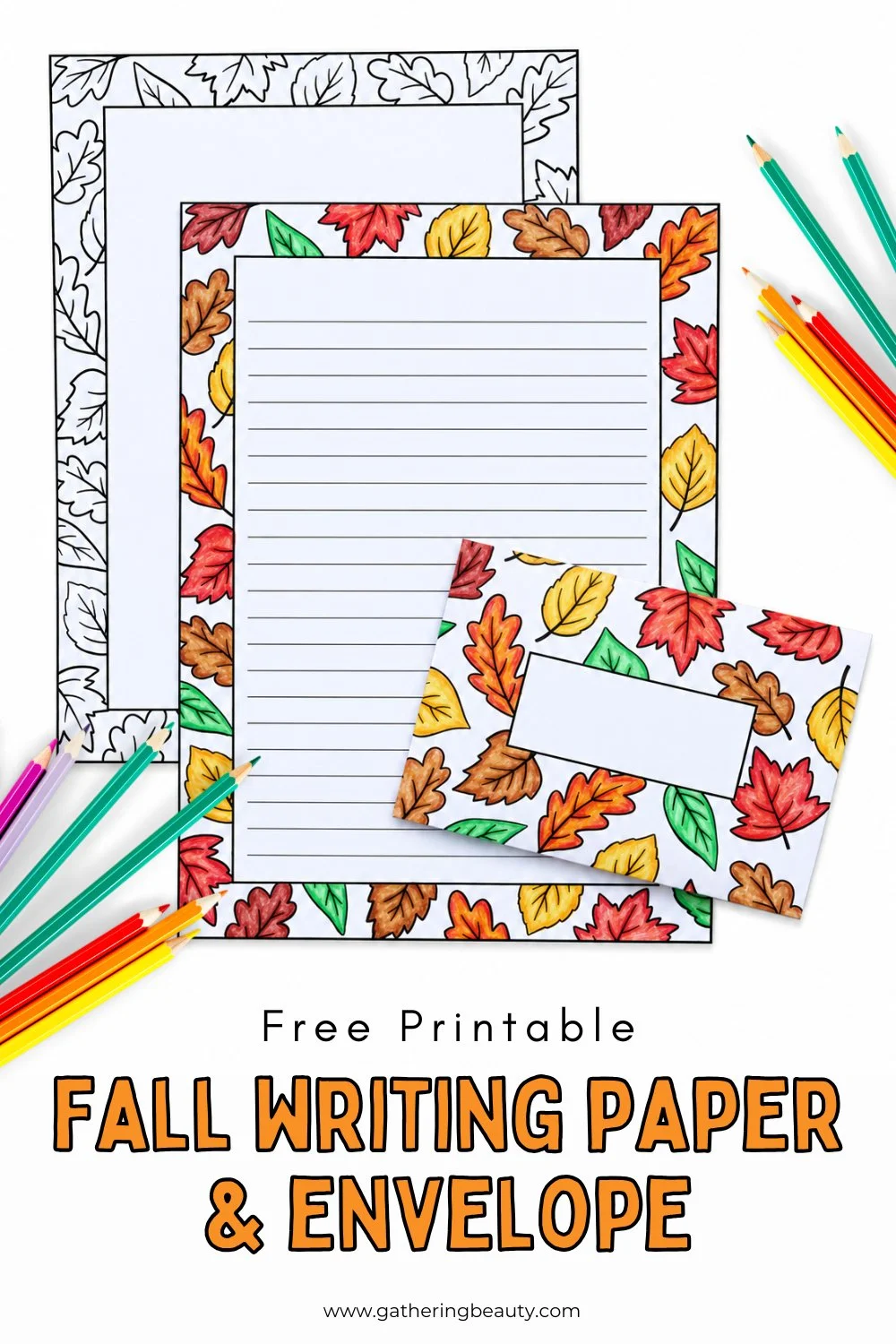 Free Printable Fall Leaf Stationery