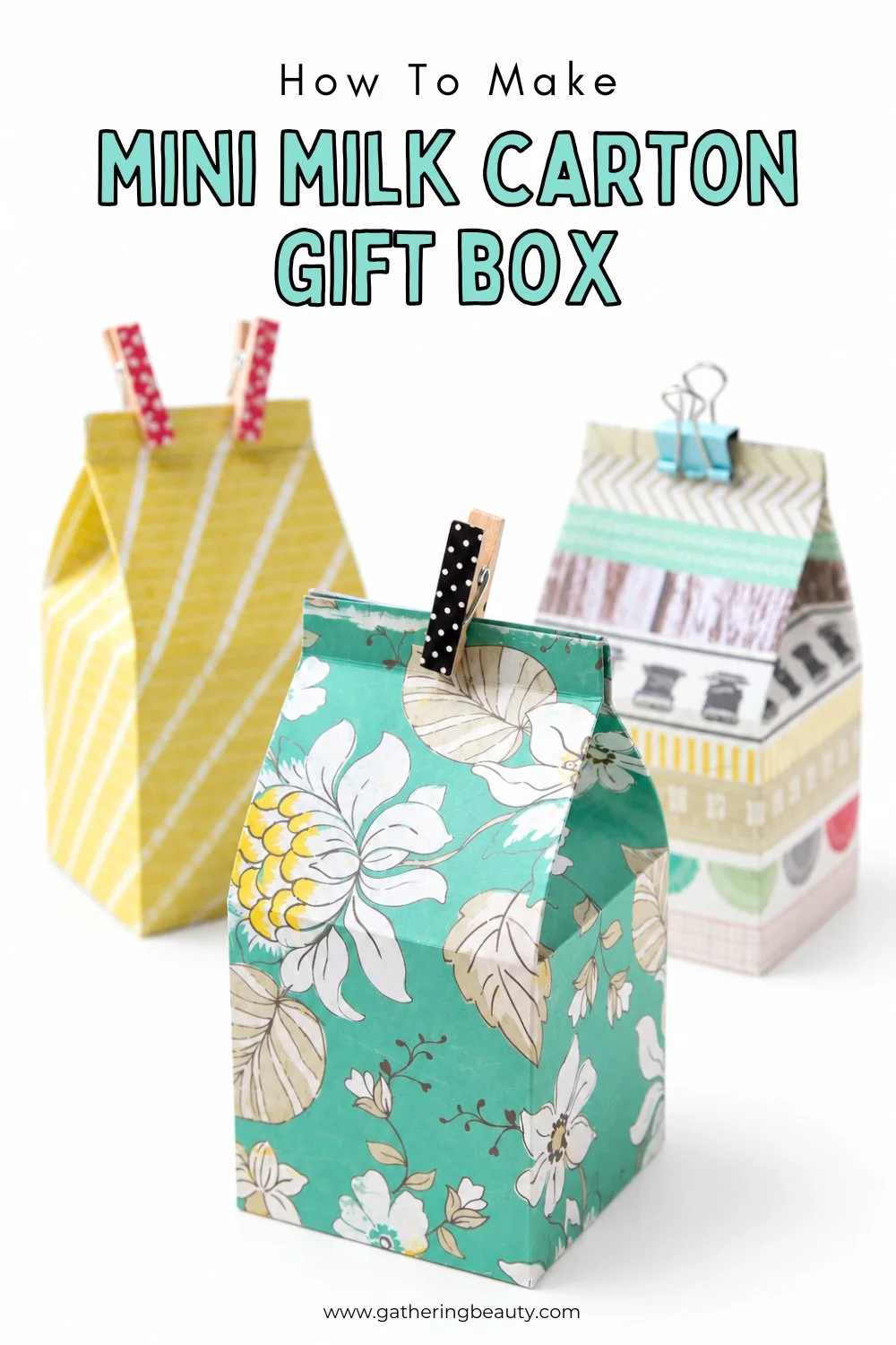 DIY Milk Carton Gift Box