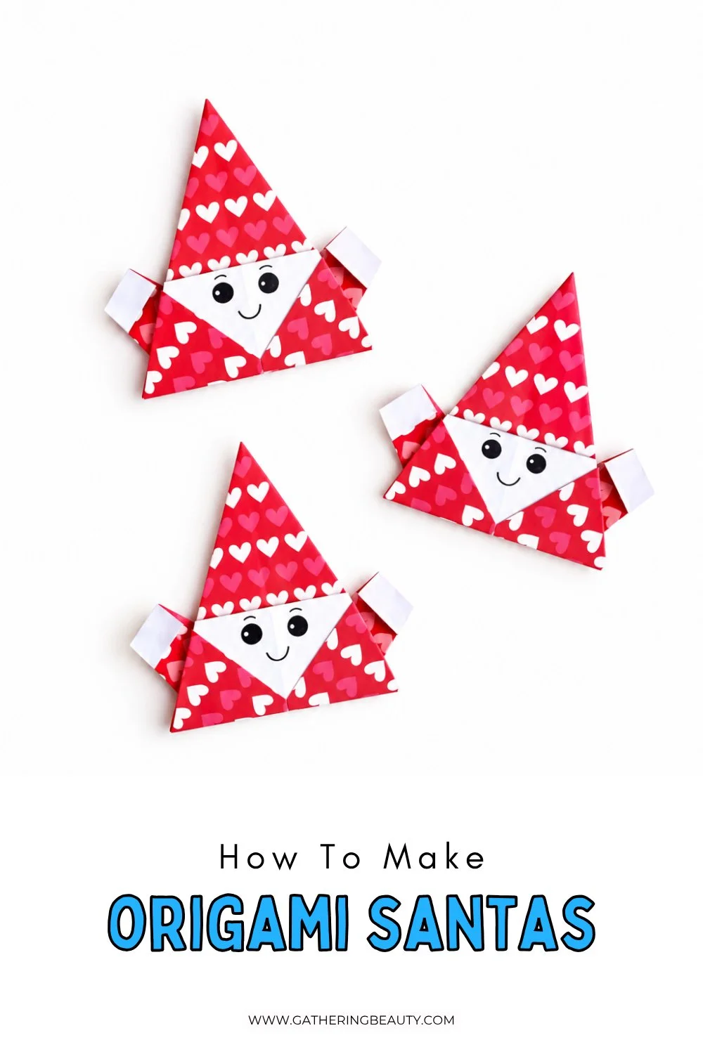 How To Make A Cute Origami Santa