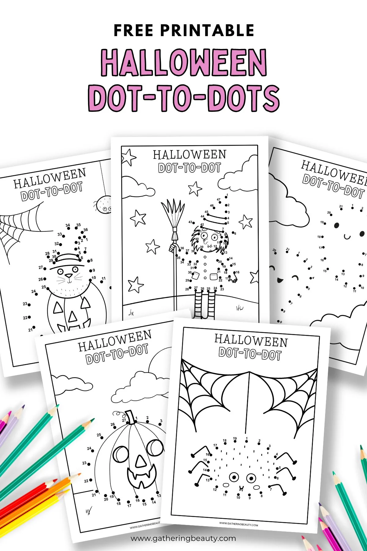 Free Printable Halloween Dot to Dots