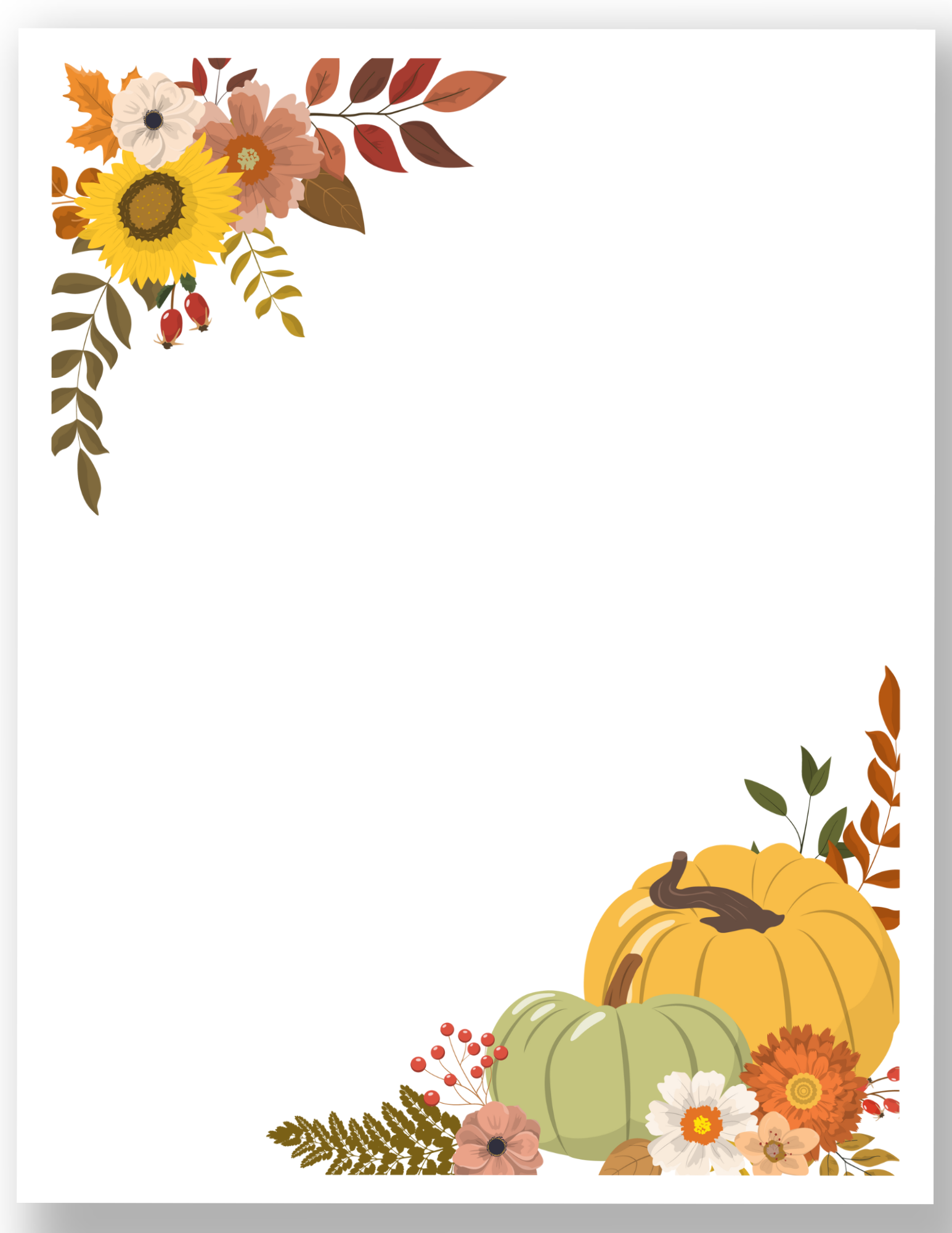 Free Fall Stationery Templates Free Printable Free Fall Stationery Templates Free Printable