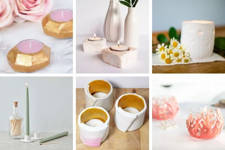 25+ DIY Clay Tea Light Holder Ideas — Gathering Beauty