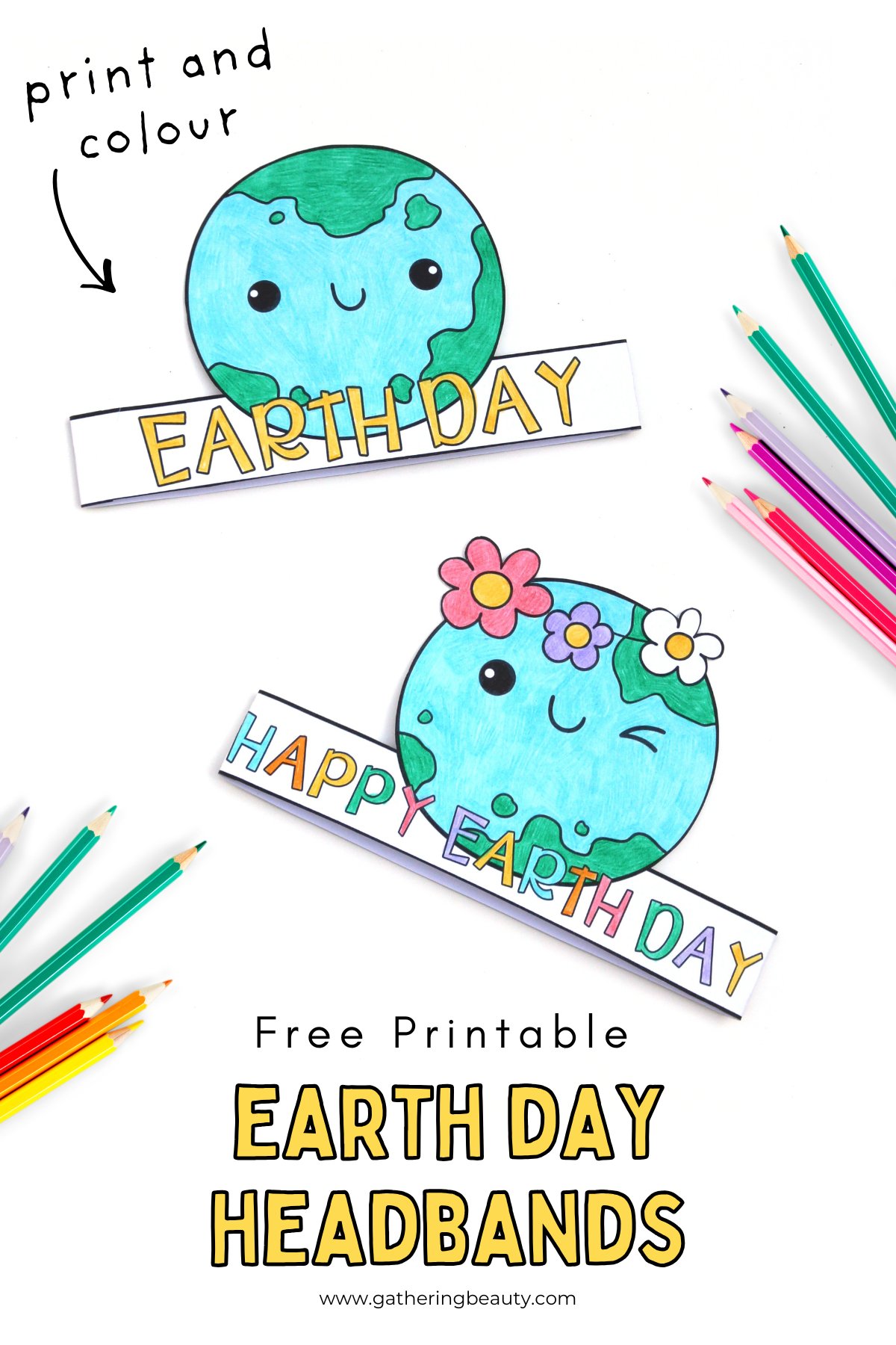 Free Printable Earth Day Hats — Gathering Beauty