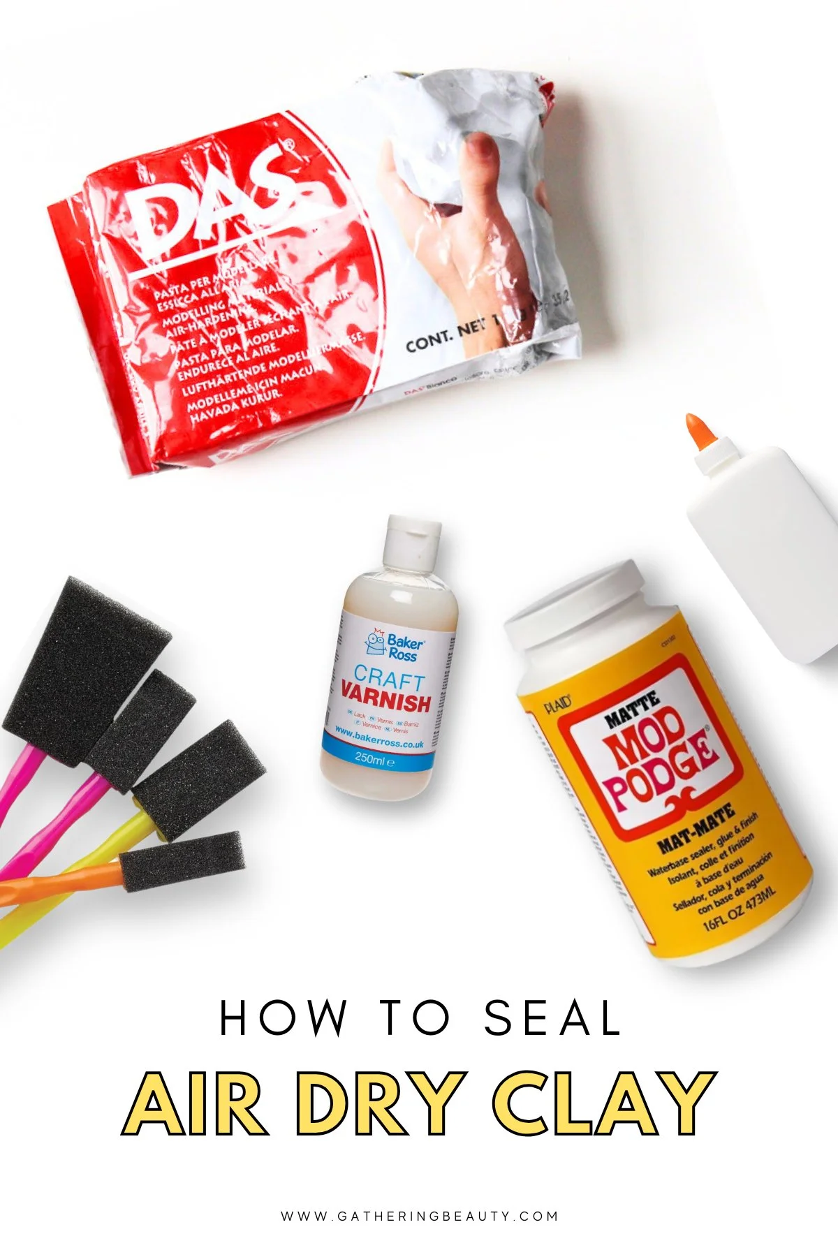 How To Seal Air Dry Clay — Gathering Beauty