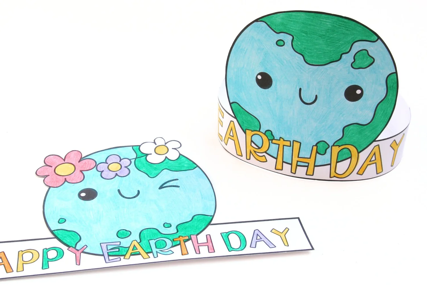 Free Printable Earth Day Hats — Gathering Beauty