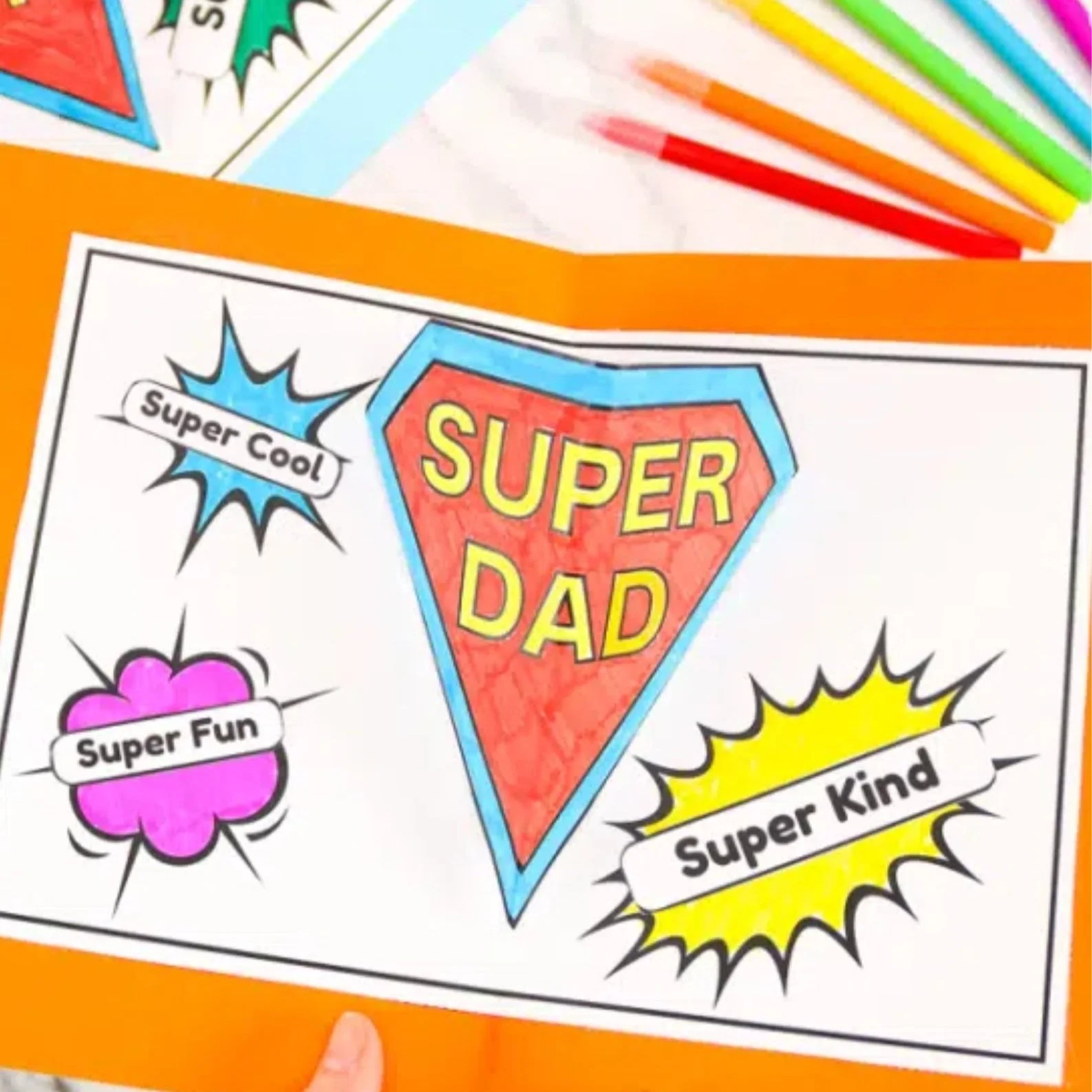 Super Dad Pop Up Card for Father’s Day
