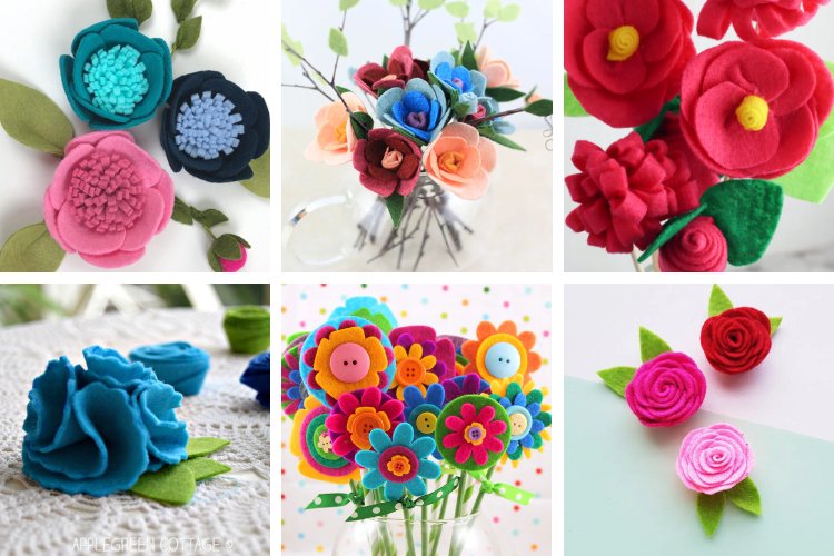 25+ DIY Felt Flower Tutorials — Gathering Beauty