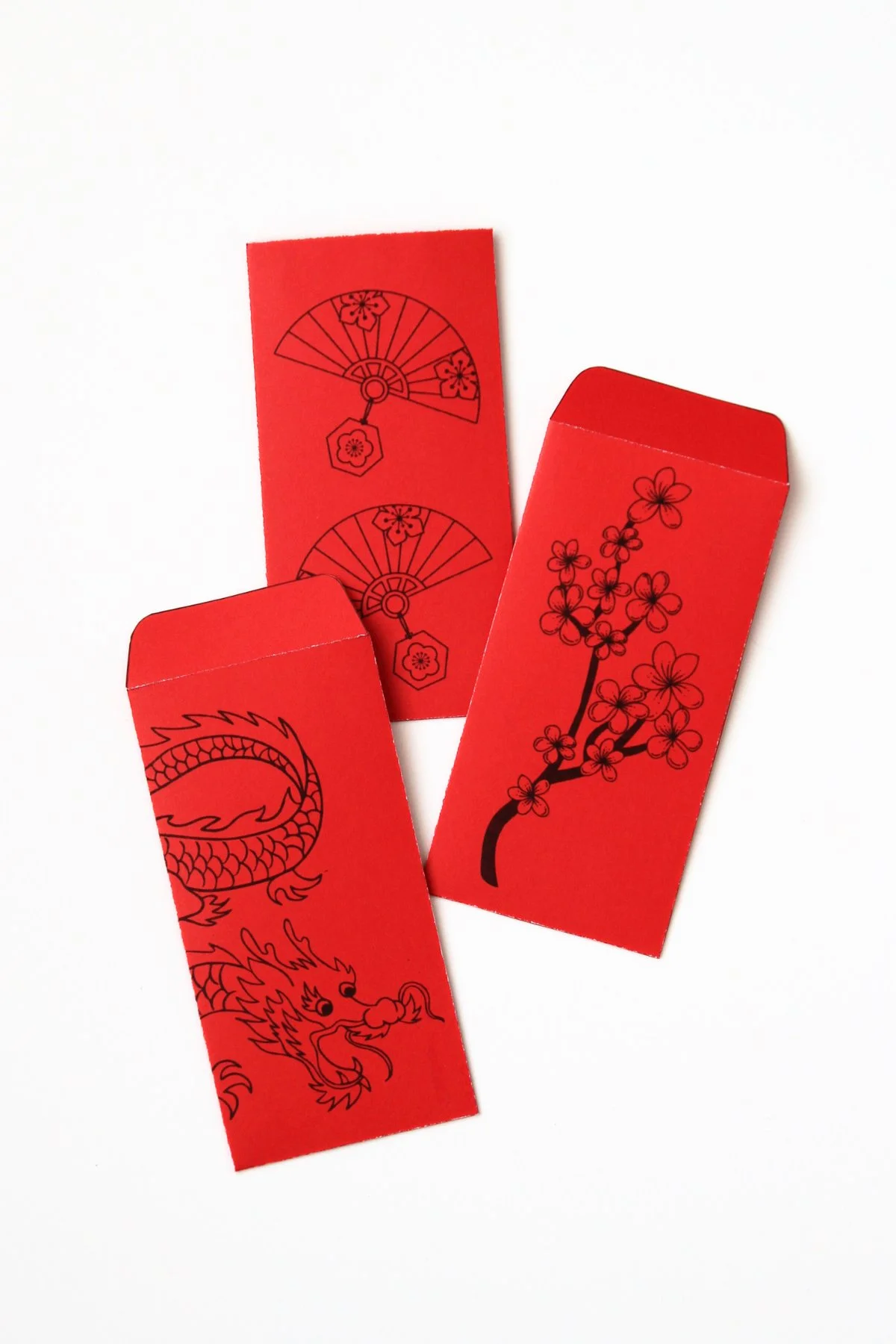 Printable Chinese New Year Envelopes Gathering Beauty