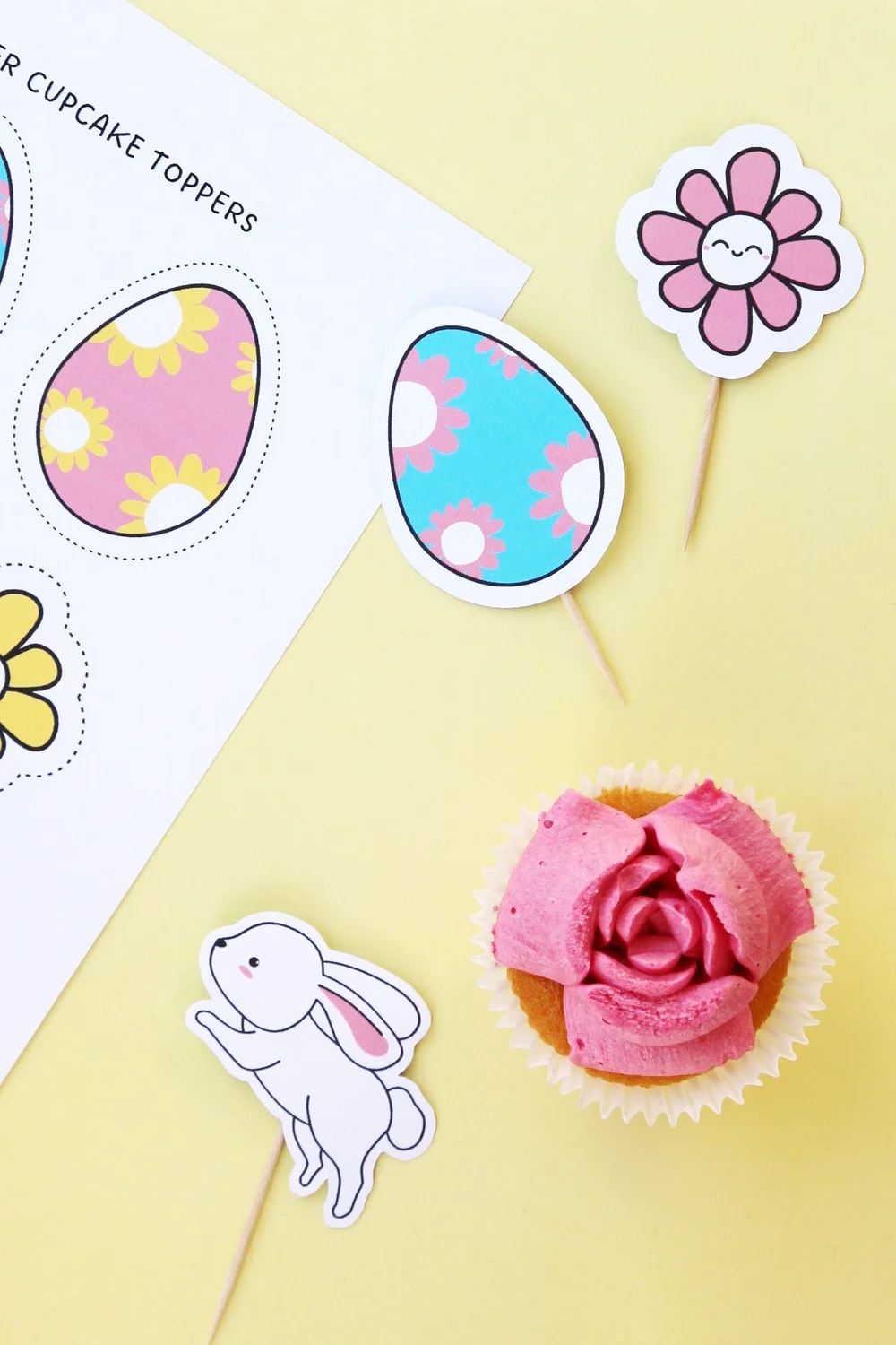 Free Printable Easter Cupcake Toppers — Gathering Beauty