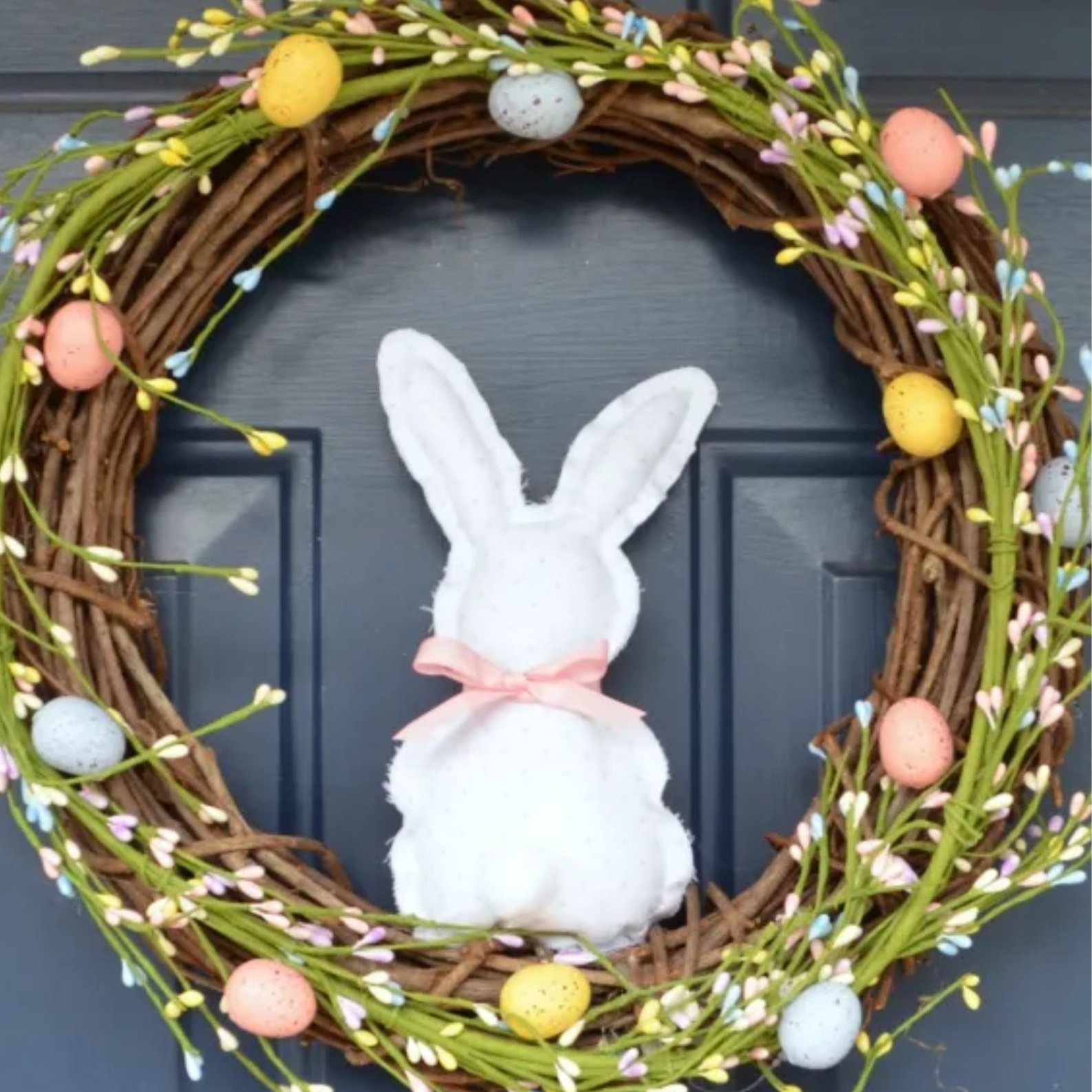 Farmhouse Bunny Spring Wreath