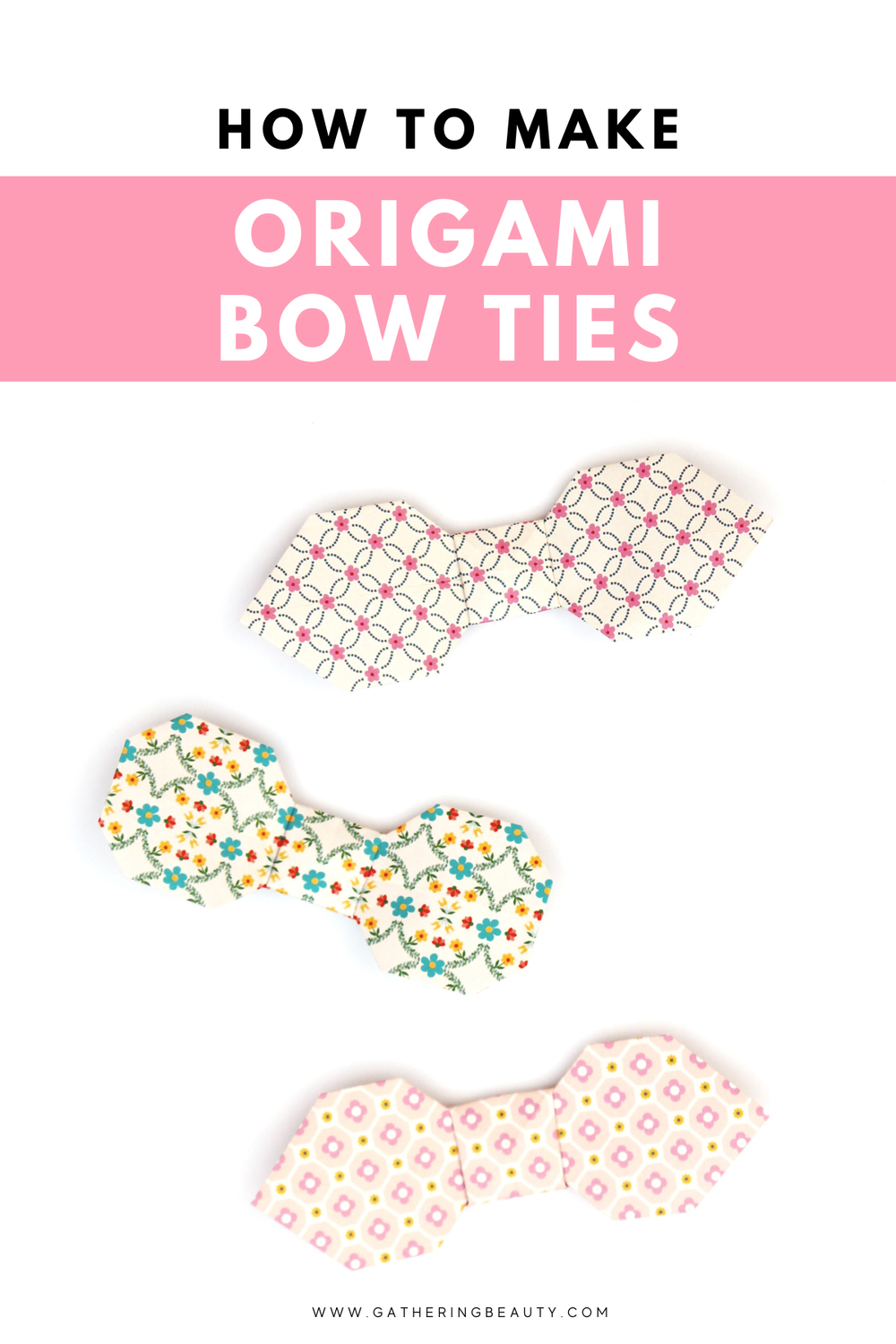 Easy Origami Bow Ties — Gathering Beauty