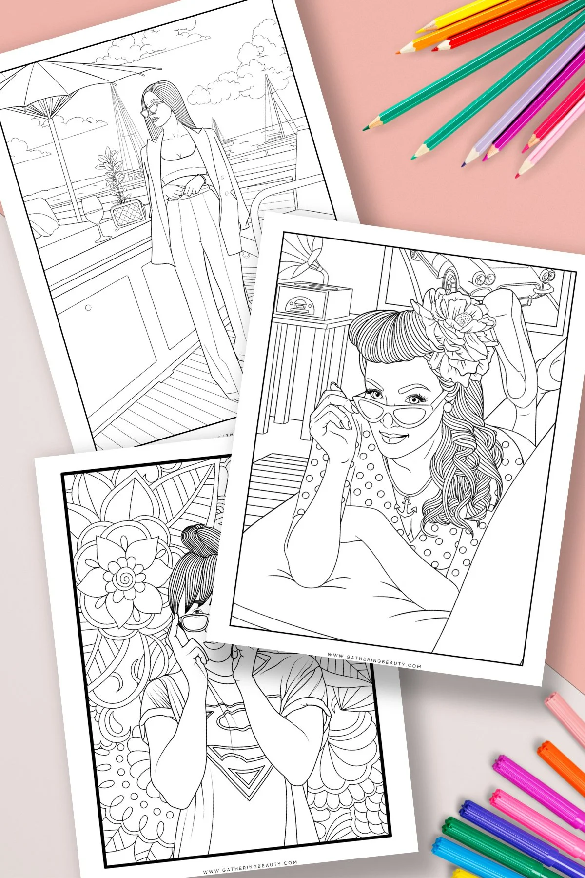 Free Colouring Pages Of People For Adults — Gathering Beauty
