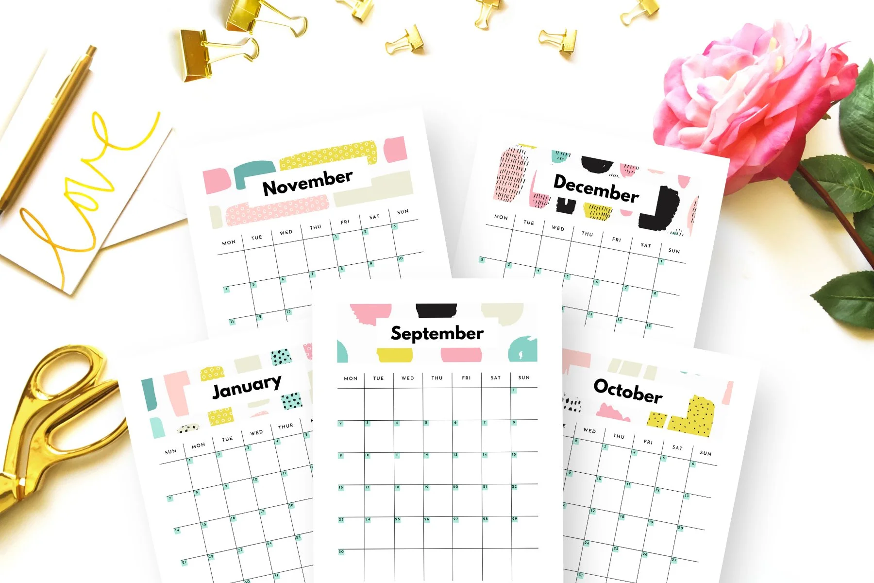 Free Printable Calendar 2024 — Gathering Beauty