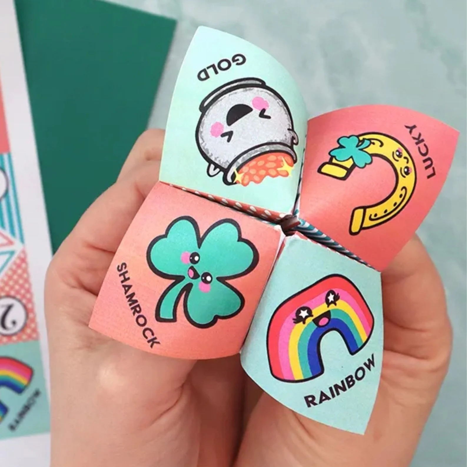 Free Printable St. Patrick’s Day Cootie Catcher
