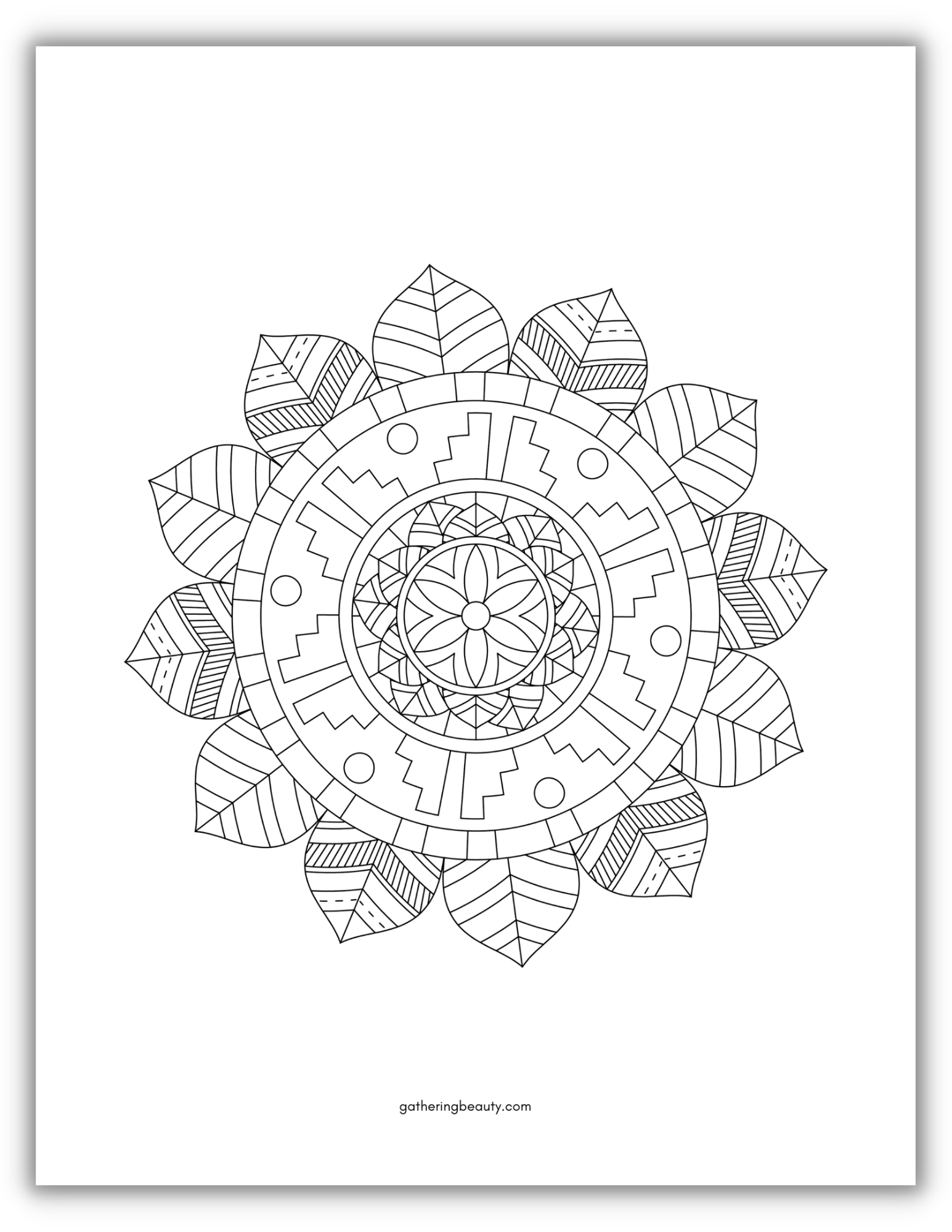 Mandala And Geometric Coloring Pages Teens Printable [2025]