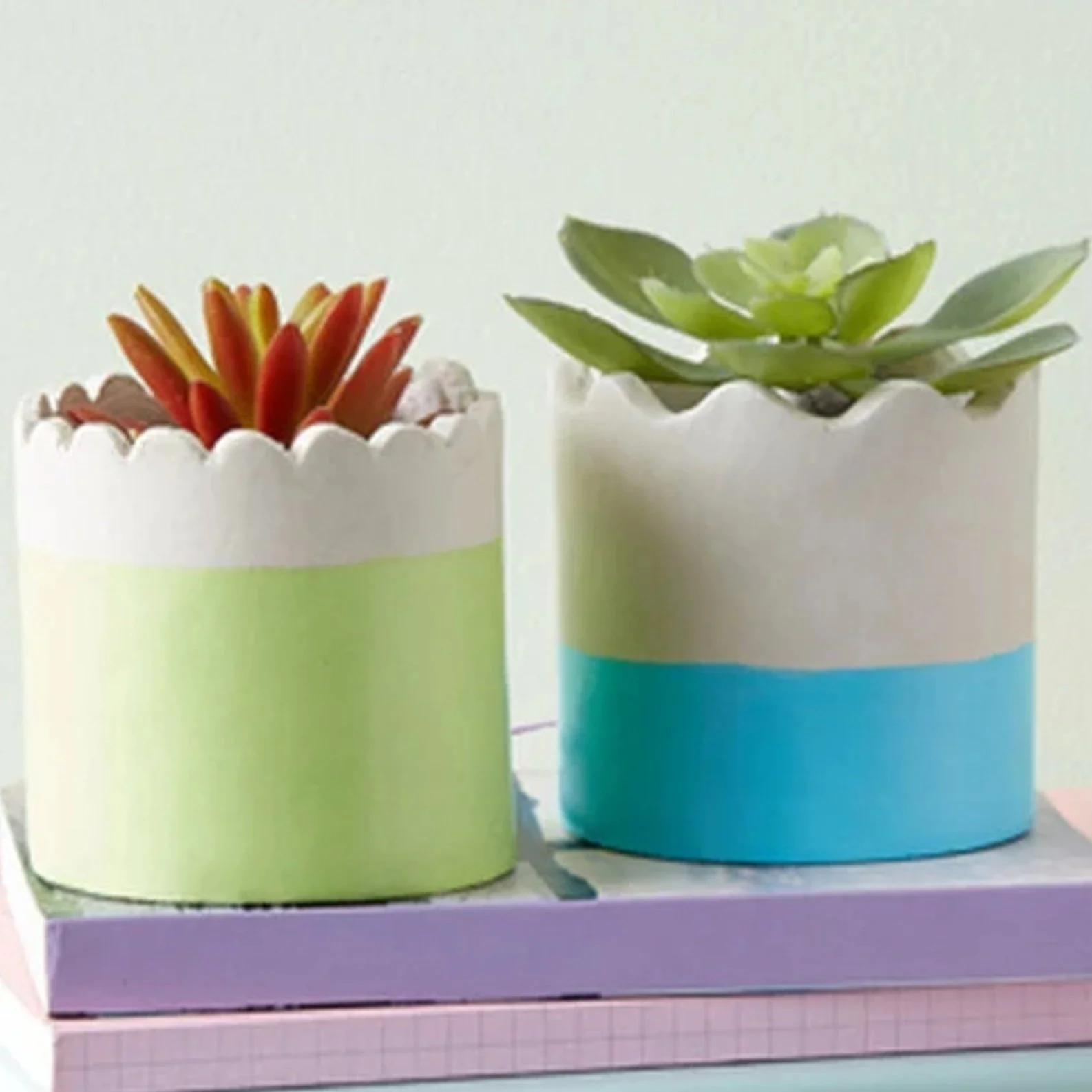 Air Dry Clay Planters.
