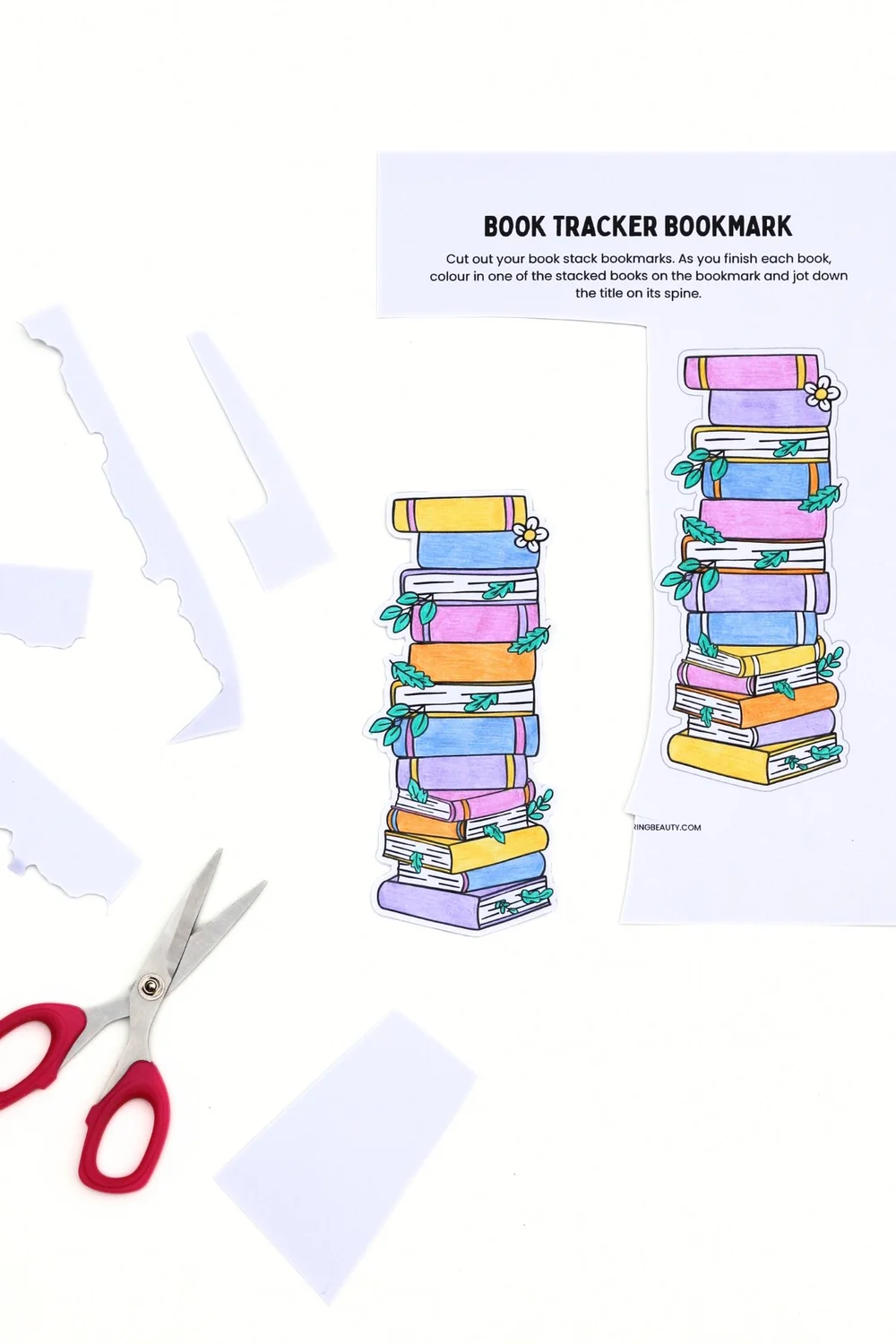 Free Printable Book Tracker Bookmark — Gathering Beauty