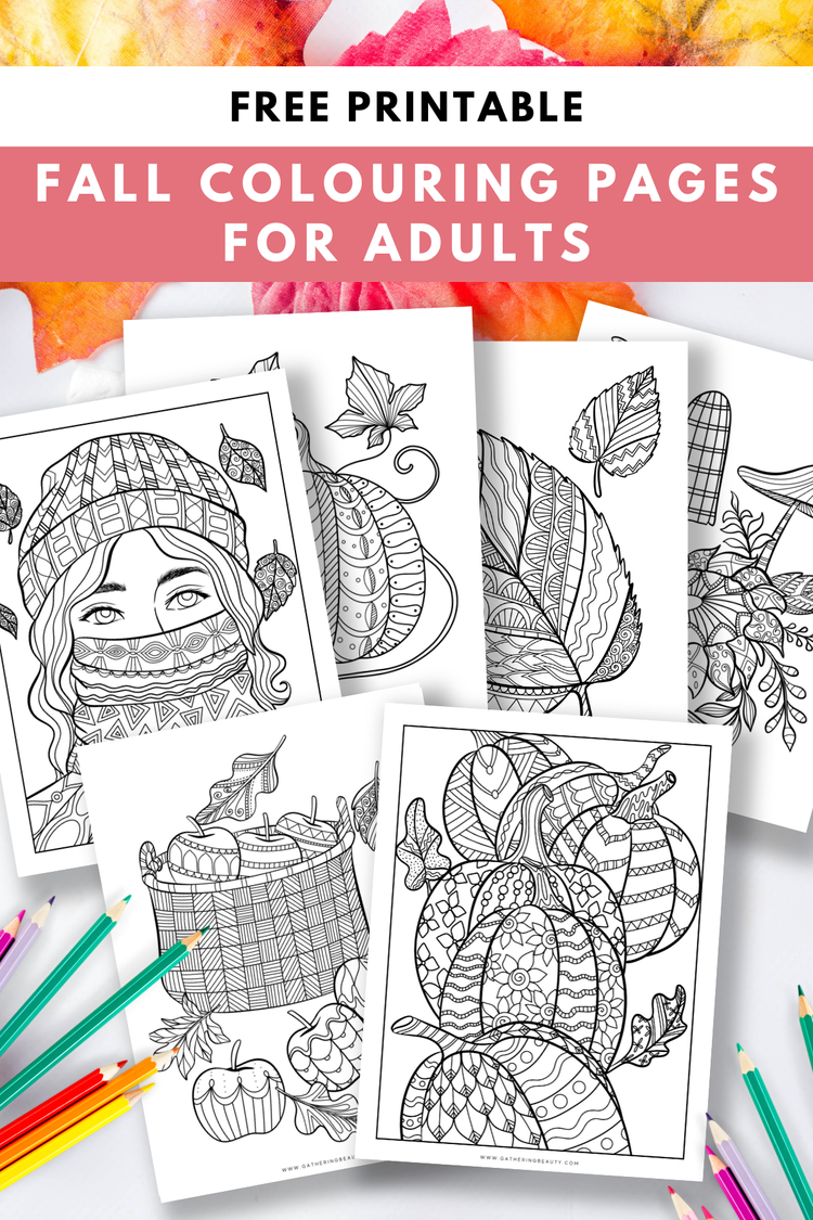 Free Fall Colouring Pages For Adults — Gathering Beauty
