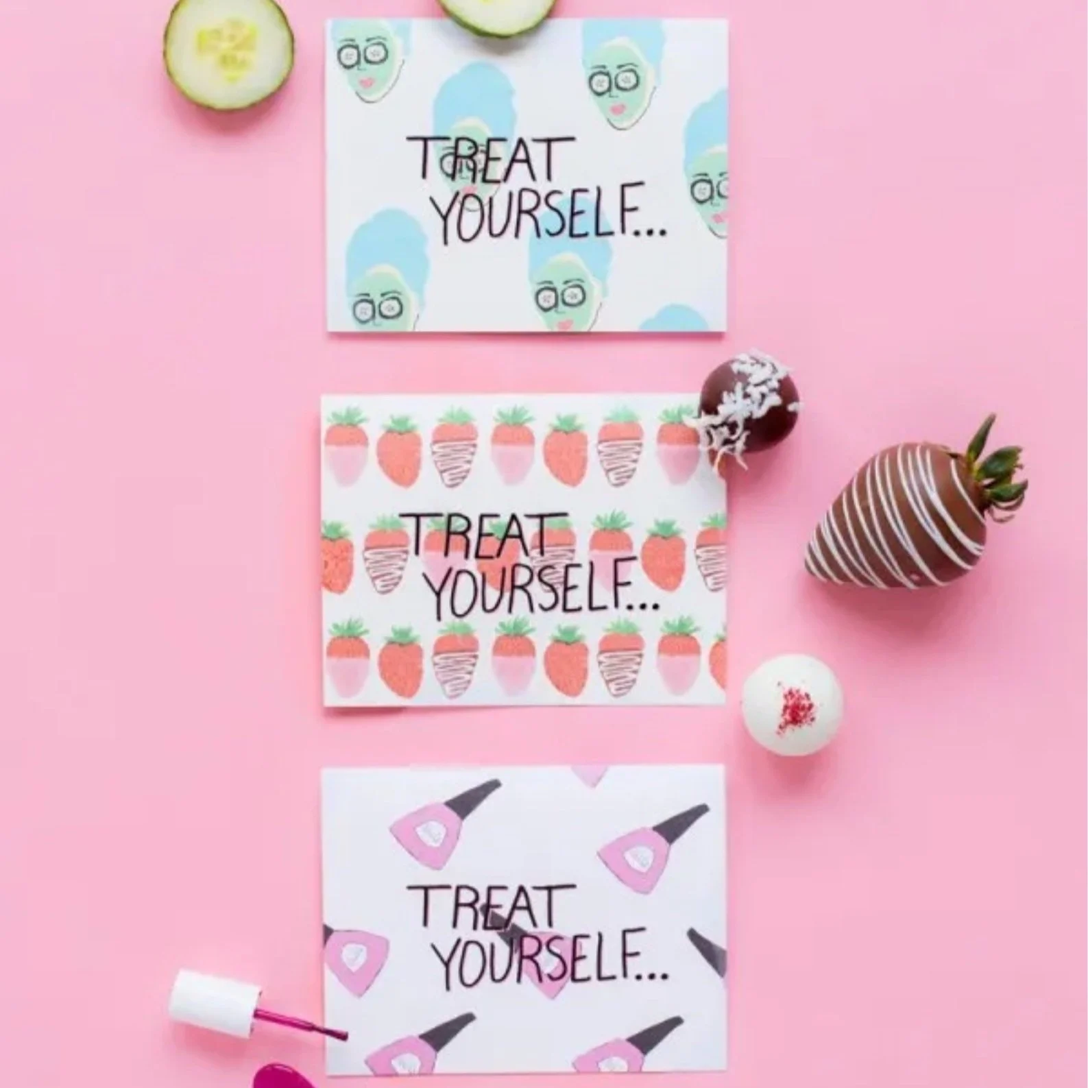 “Treat Yourself” Mother’s Day Printables + Sweets