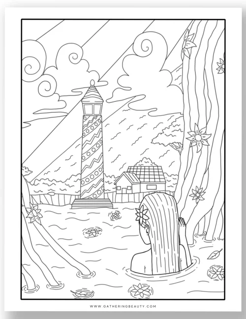 Lighthouse Colouring Pages - Free Printable — Gathering Beauty