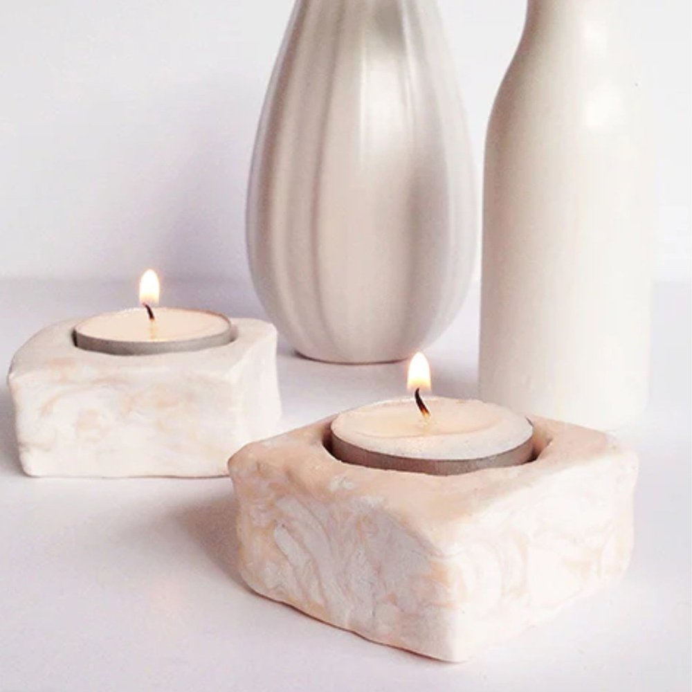 25+ DIY Clay Tea Light Holder Ideas — Gathering Beauty