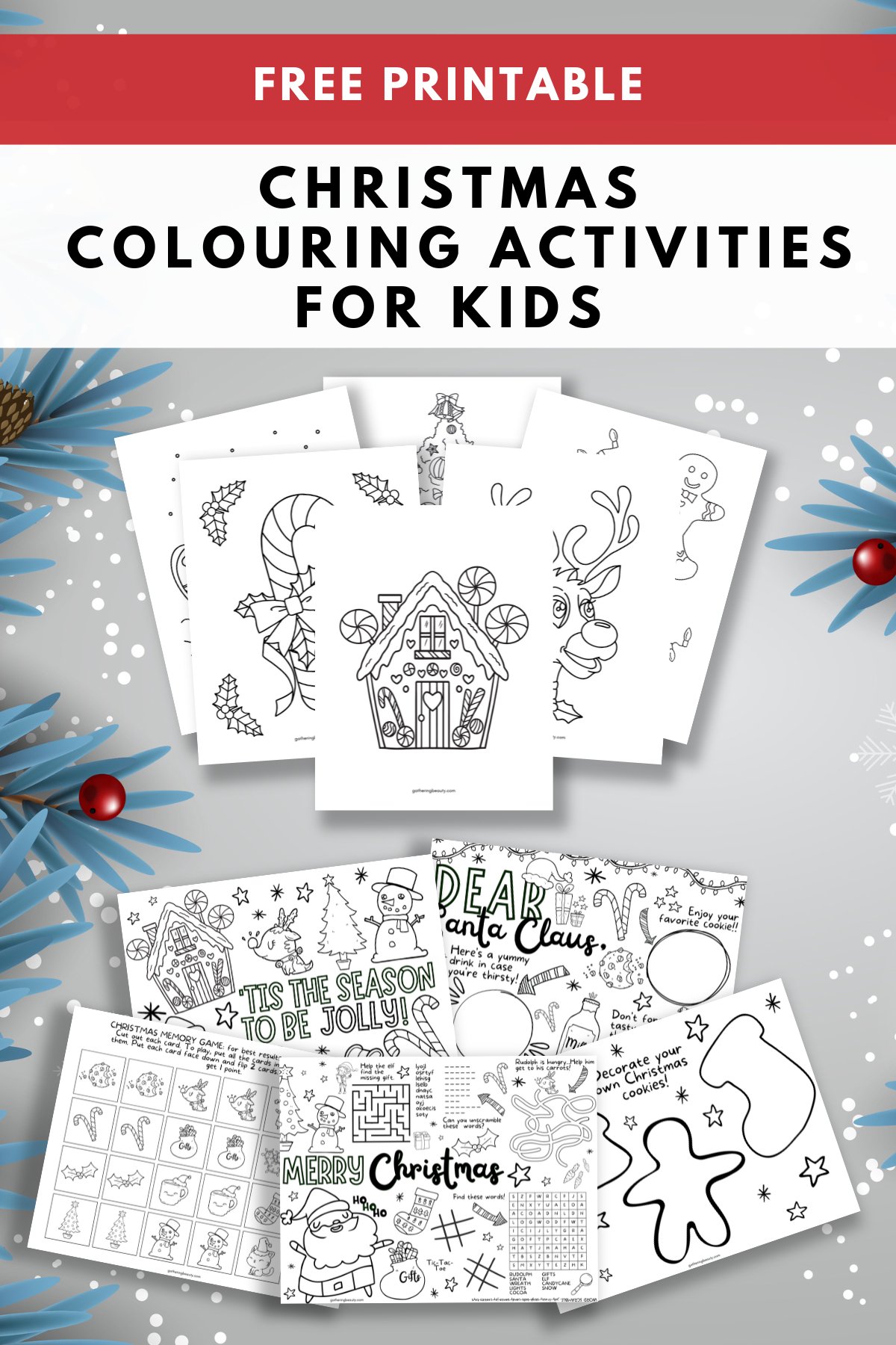 Christmas Activities for Kids (with free printables)