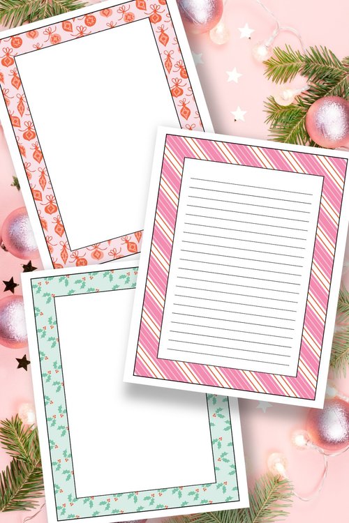 Free Printable Christmas Borders — Gathering Beauty