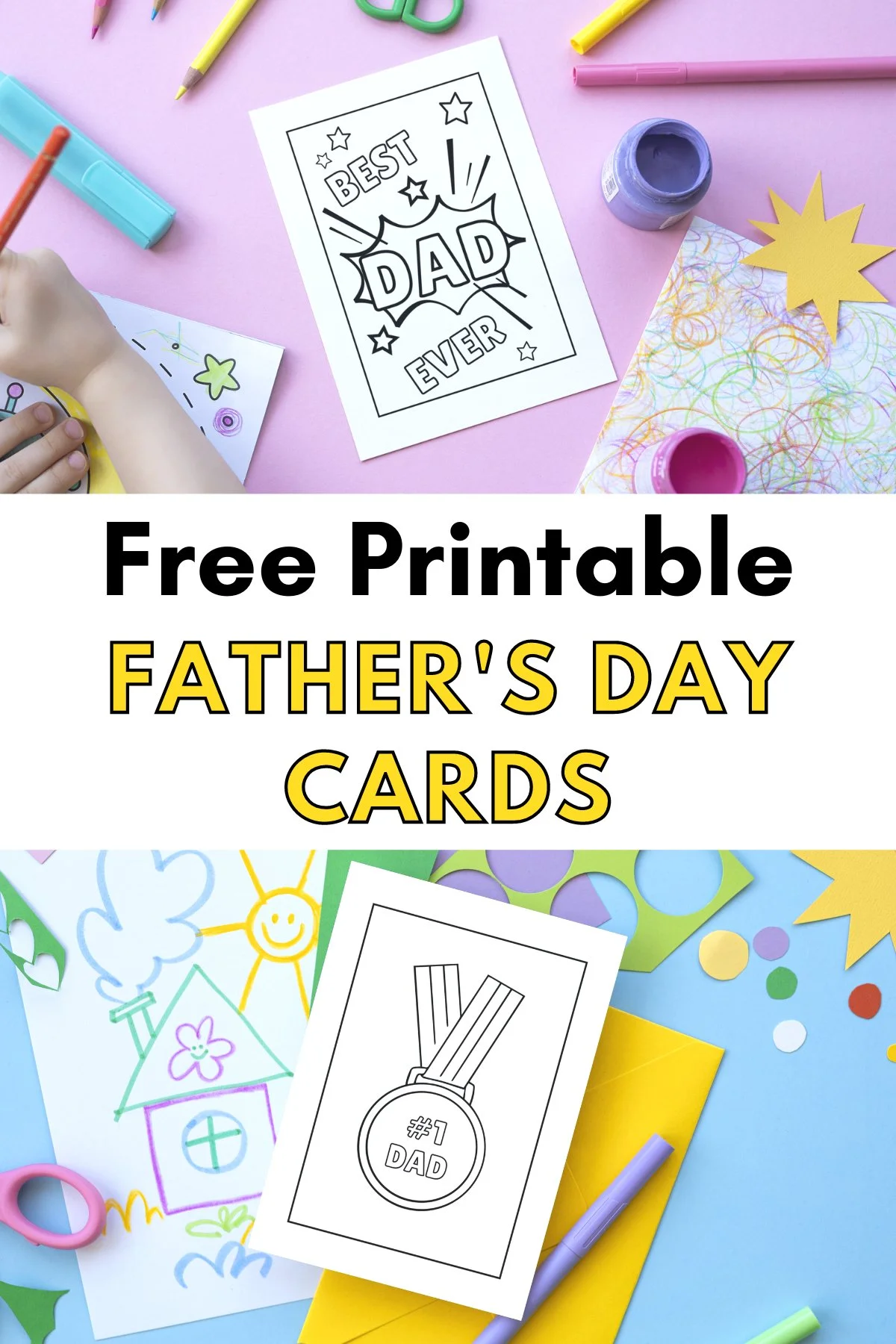 Printable Father's Day Cards To Colour — Gathering Beauty