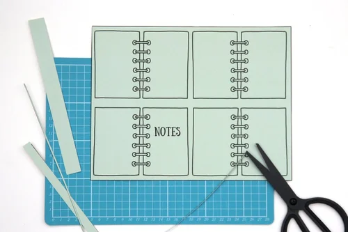 DIY Mini Notebooks Using One Sheet Of Paper - Free Template — Gathering ...