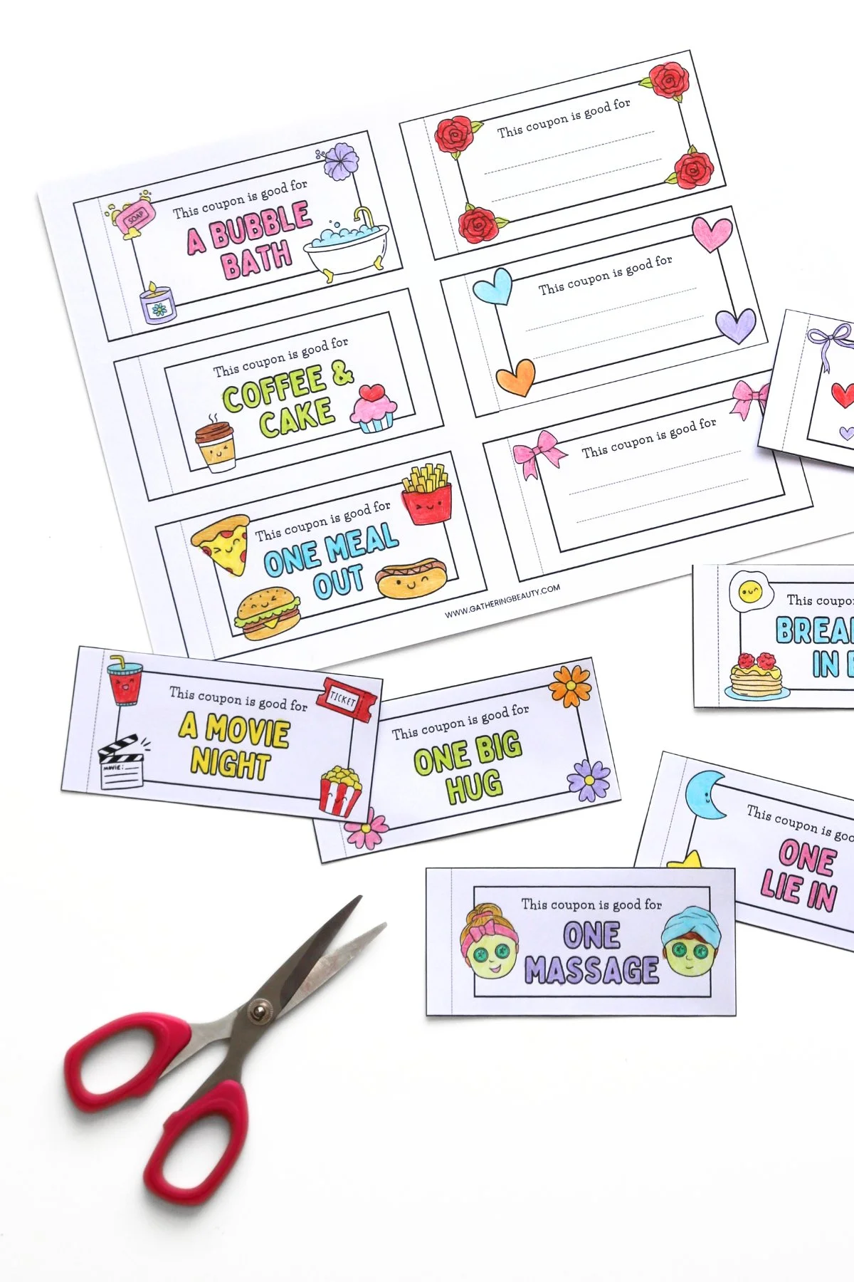 Free Printable Mother's Day Coupon Book — Gathering Beauty