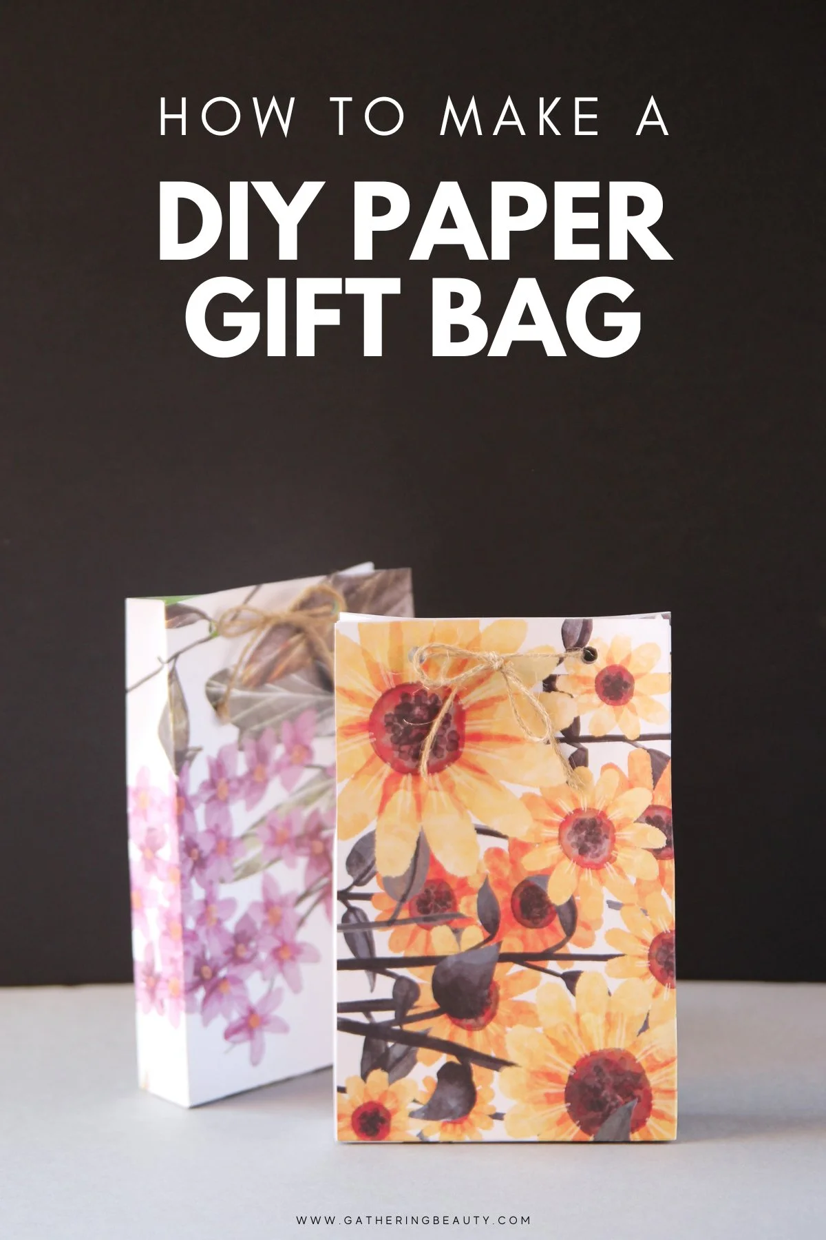 How To Make A DIY Mini Paper Gift Bag — Gathering Beauty