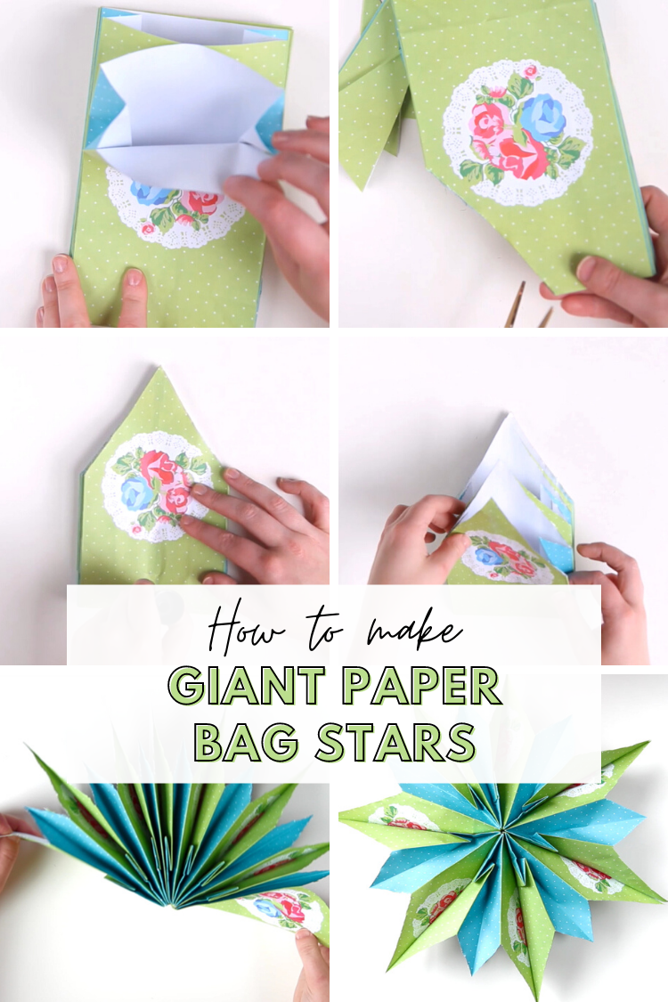 How to make DIY paper bag stars — Gathering Beauty