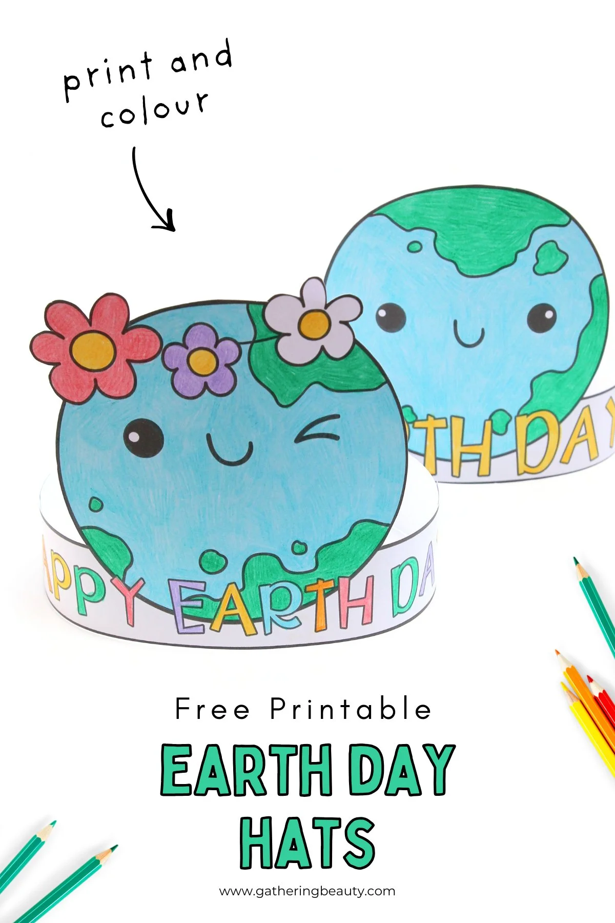 Free Printable Earth Day Hats — Gathering Beauty