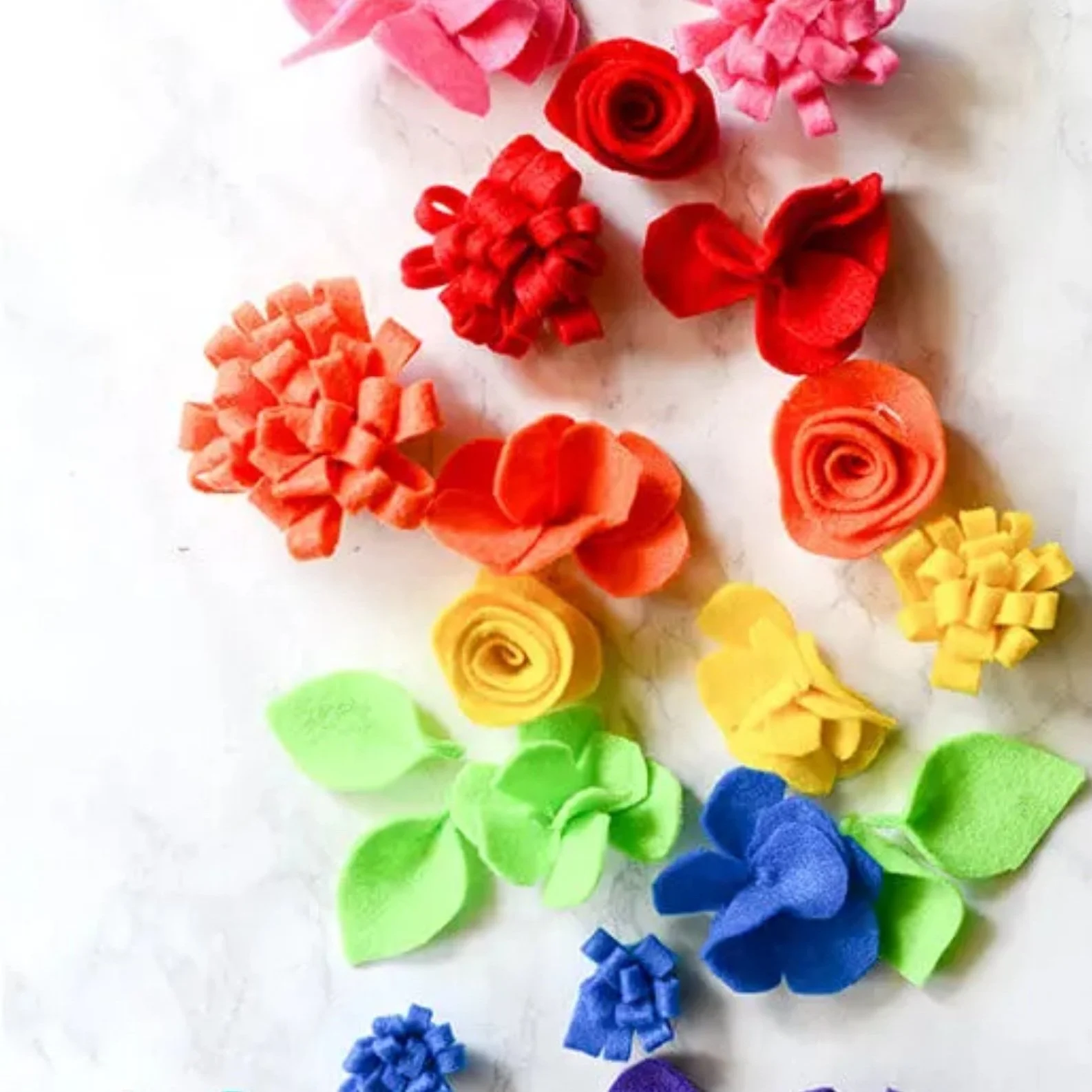 Three Simple Felt Flower Tutorials
