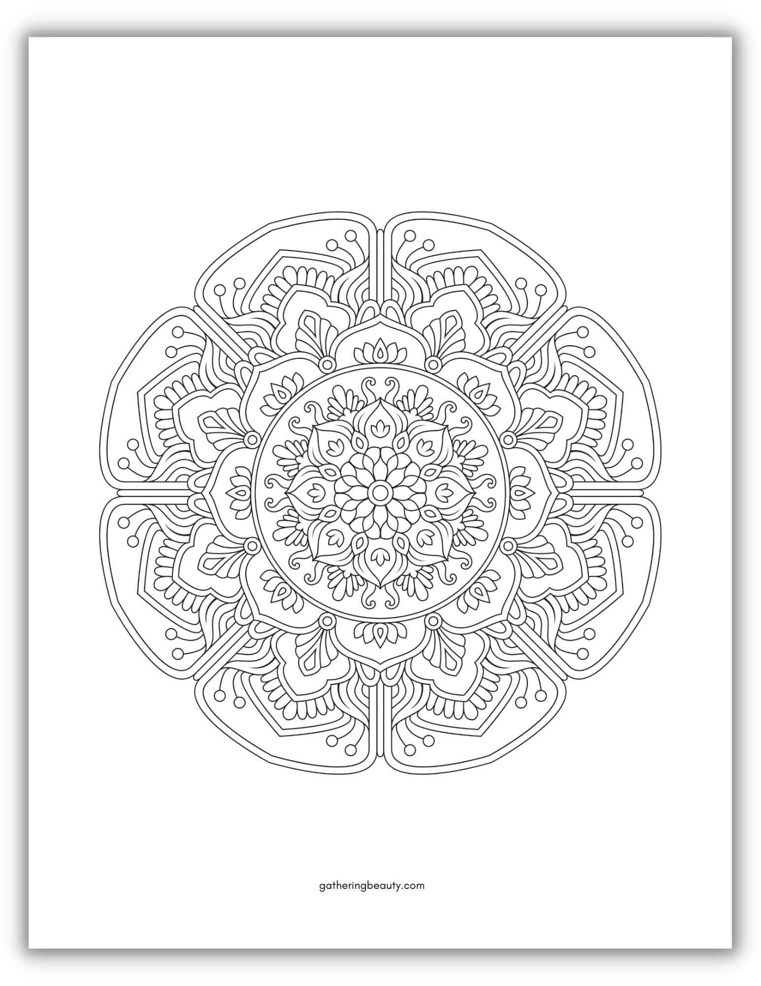 Mandala Colouring Pages — Gathering Beauty